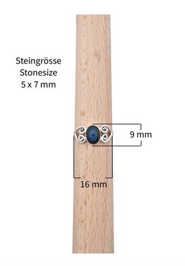 mantraroma Silberring 925er Silber mit Labradorit