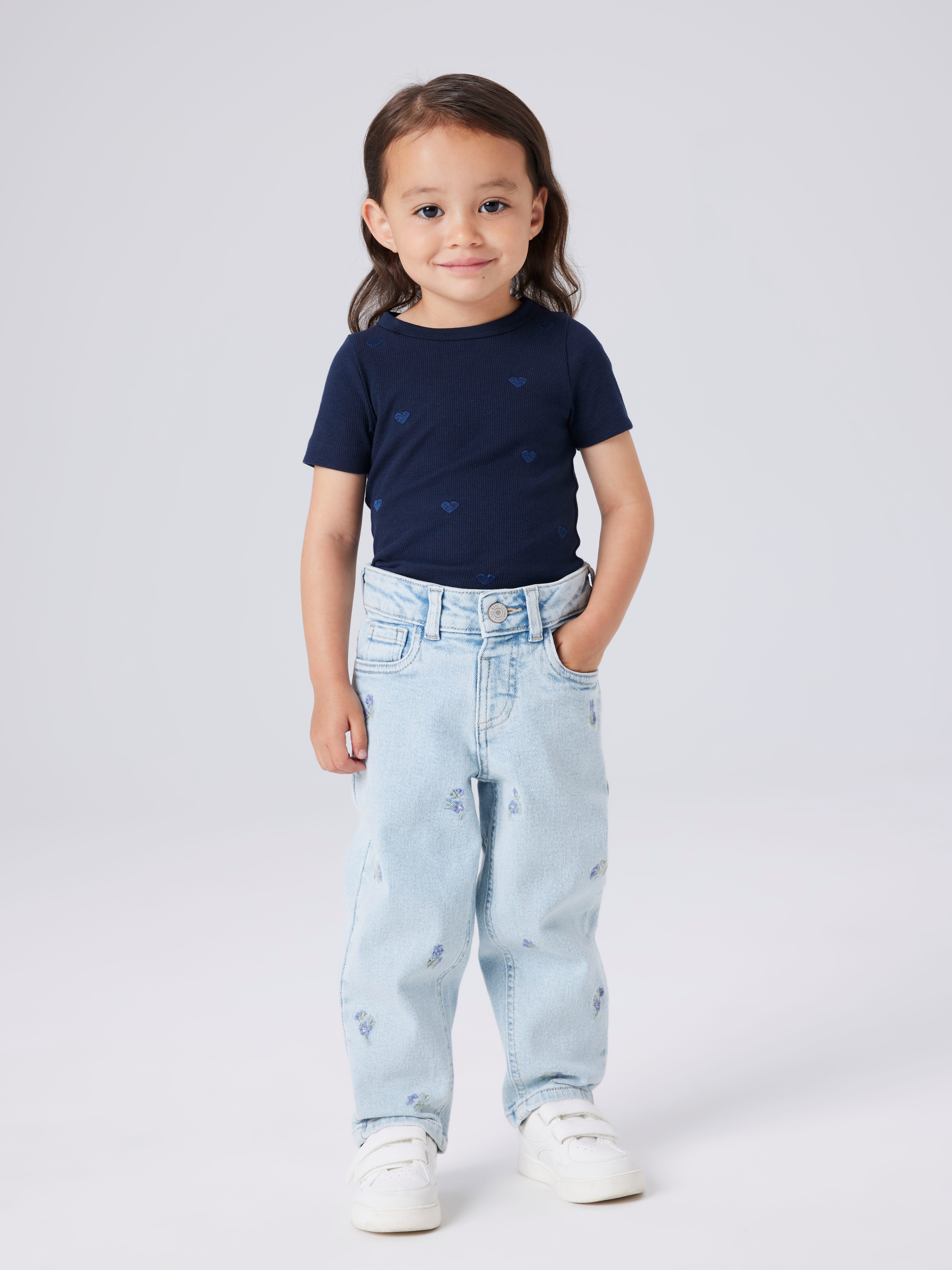 Name It Mom-Jeans NMFBELLA MOM EMB JEANS 1224-FR NOOS