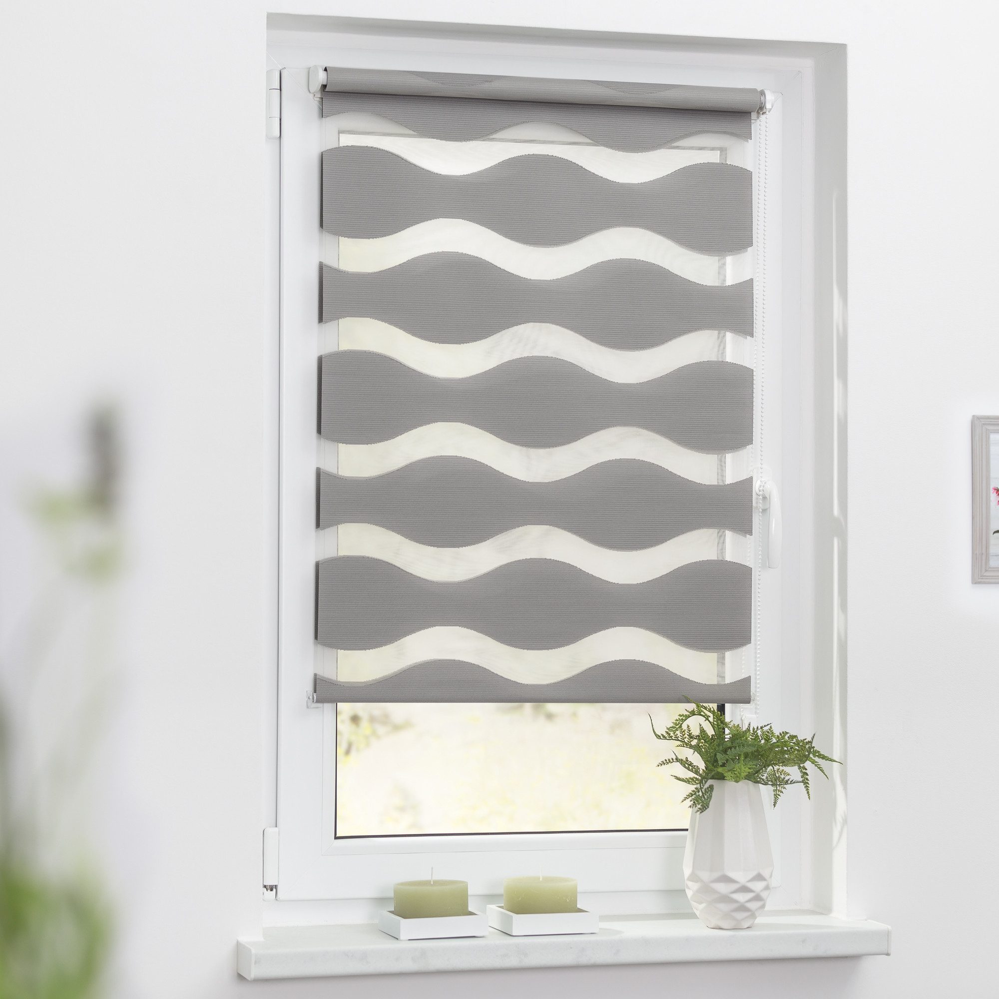 Doppelrollo Duo Rollo Welle Klemmfix, ohne günstig online kaufen