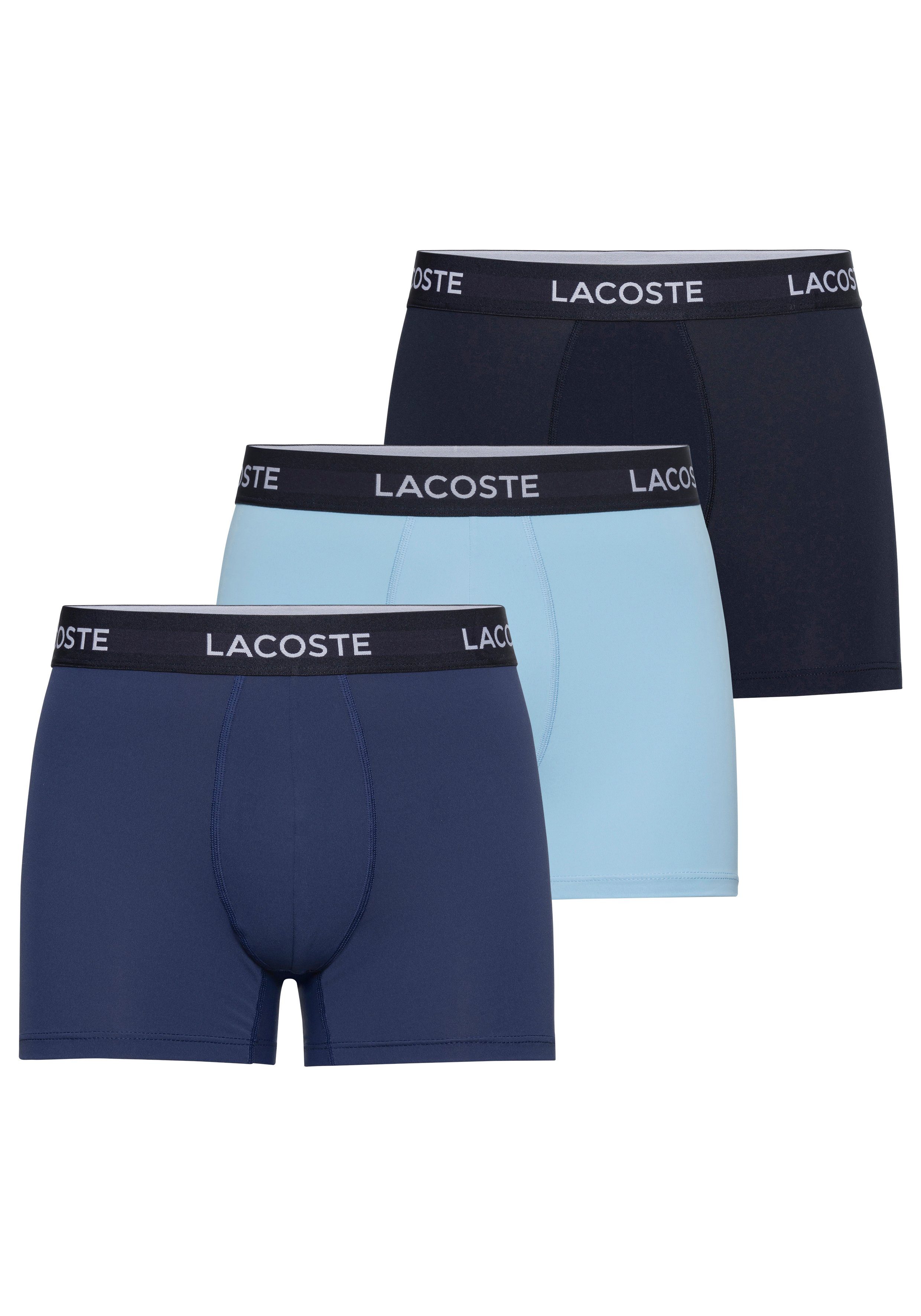 3-St) NAVY Lacoste (Packung, Boxer BLUE/METHYLENE-TROPICAL (VUC)