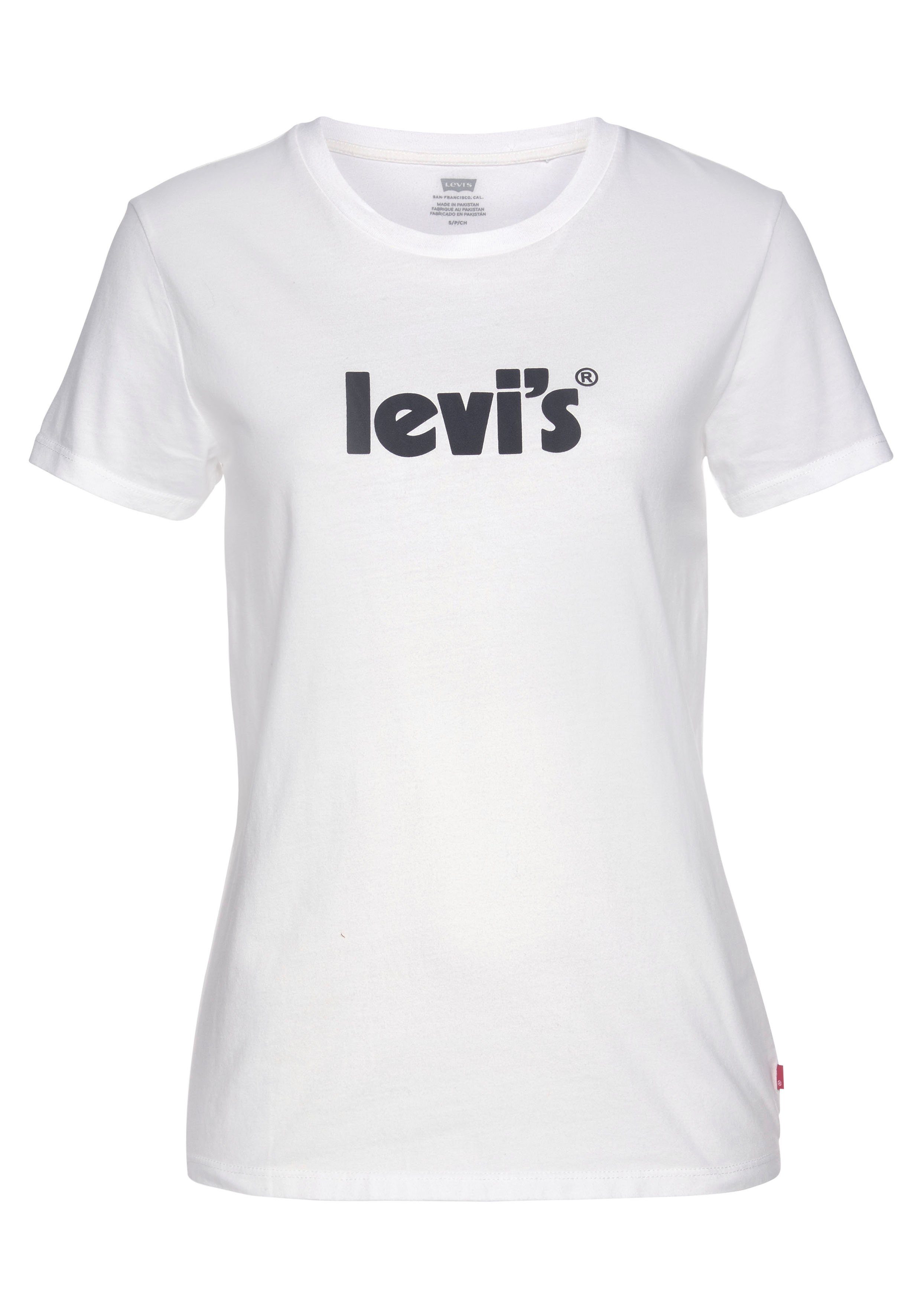 kristallweiß PERFECT TEE T-Shirt Markenschriftzug THE Mit Levi's®