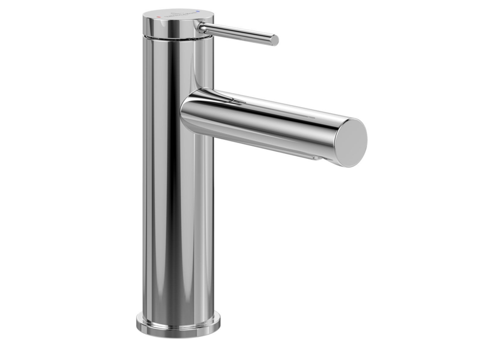 Villeroy & Boch Waschtischarmatur Loop & Friends Einhebelmischer mit Zugstangen-Ablaufgarnitur, Chrom (feiner Hebelgriff, Normalstrahl, Keramikmischsystem, DN15, Waschbeckenarmatur) SmartPressure max. 7 l/min, Durchlauferhitzer geeignet