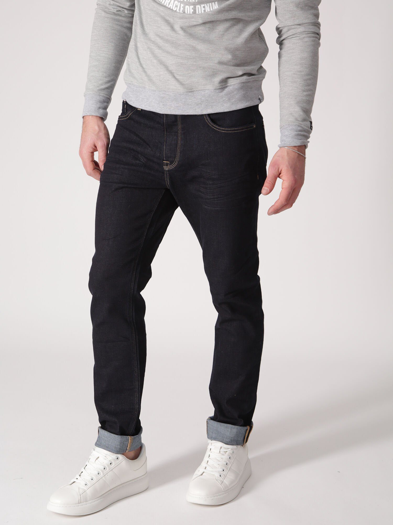 Miracle of Denim Regular-fit-Jeans Ralf Five-Pocket-Design Raw Denim