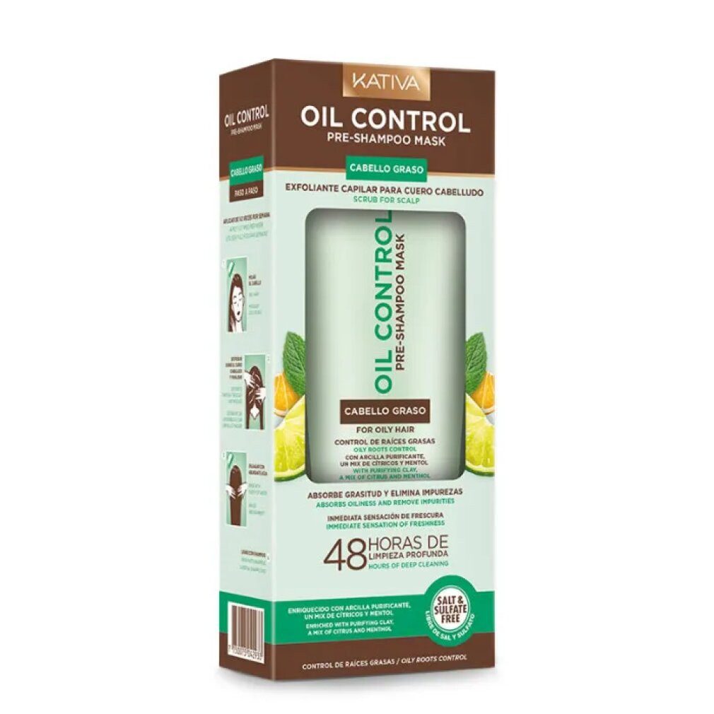 Kativa Haarshampoo OIL CONTROL Pre-Shampoo-Maske 200 ml