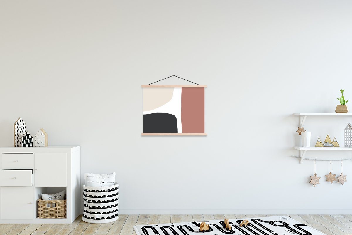 Bilderleiste, Poster Abstrakt Magnetisch Design, MuchoWow - für Textilposter Wohnzimmer, Posterleiste, - St), (1 Pastell