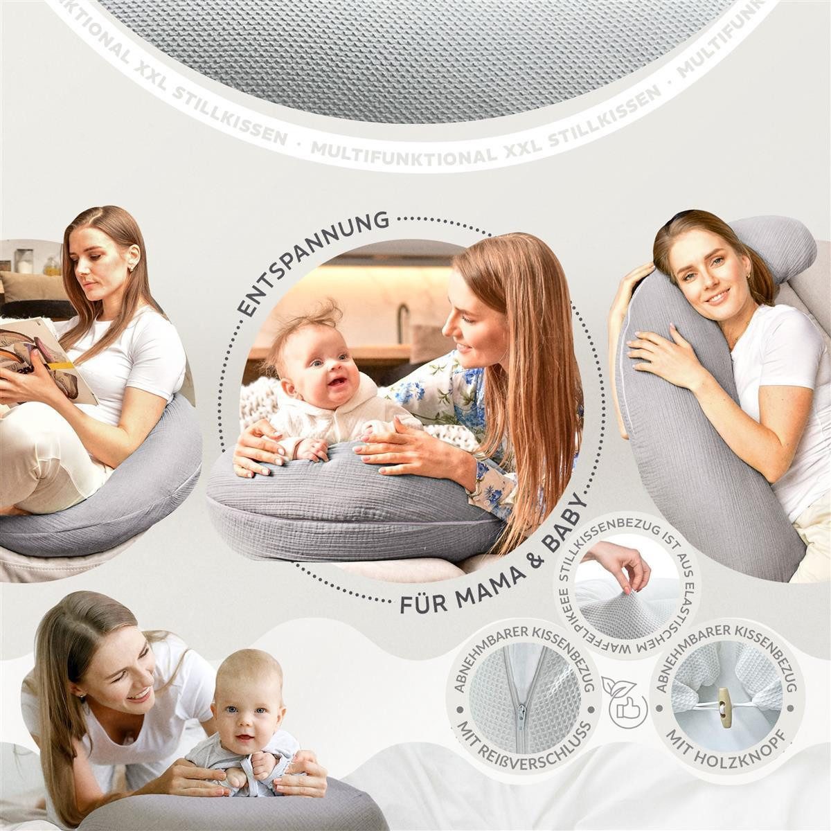 SEI Design Stillkissen StillkissenXXL Seitenschläferkissen 190x30 günstig online kaufen