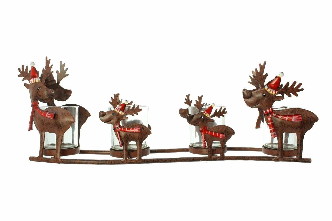 Home-trends24.de Windlicht Windlicht Rentier 5tlg Deko Teelichthalter Beleu günstig online kaufen