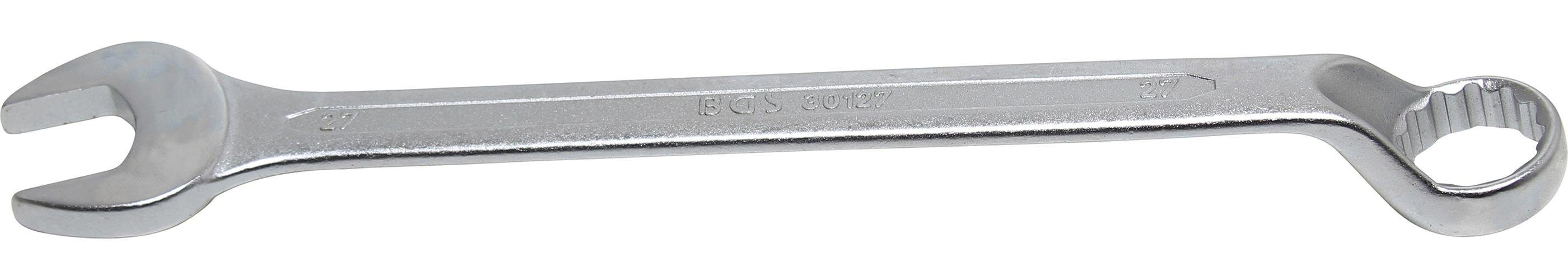 BGS technic Maulschlüssel Maul-Ringschlüssel, SW gekröpft, 27 mm