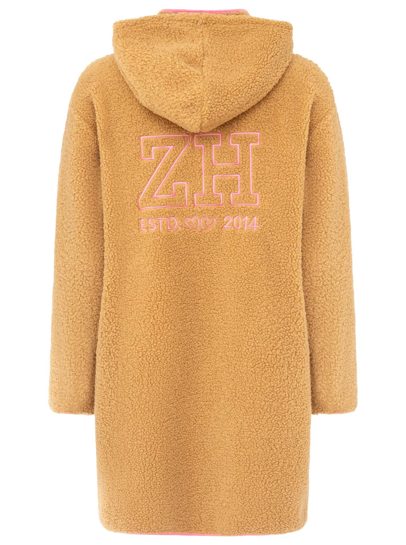 Zwillingsherz Kapuzensweatjacke "Oversized Teddy Hoodiemantel" – Bild 2 von 2