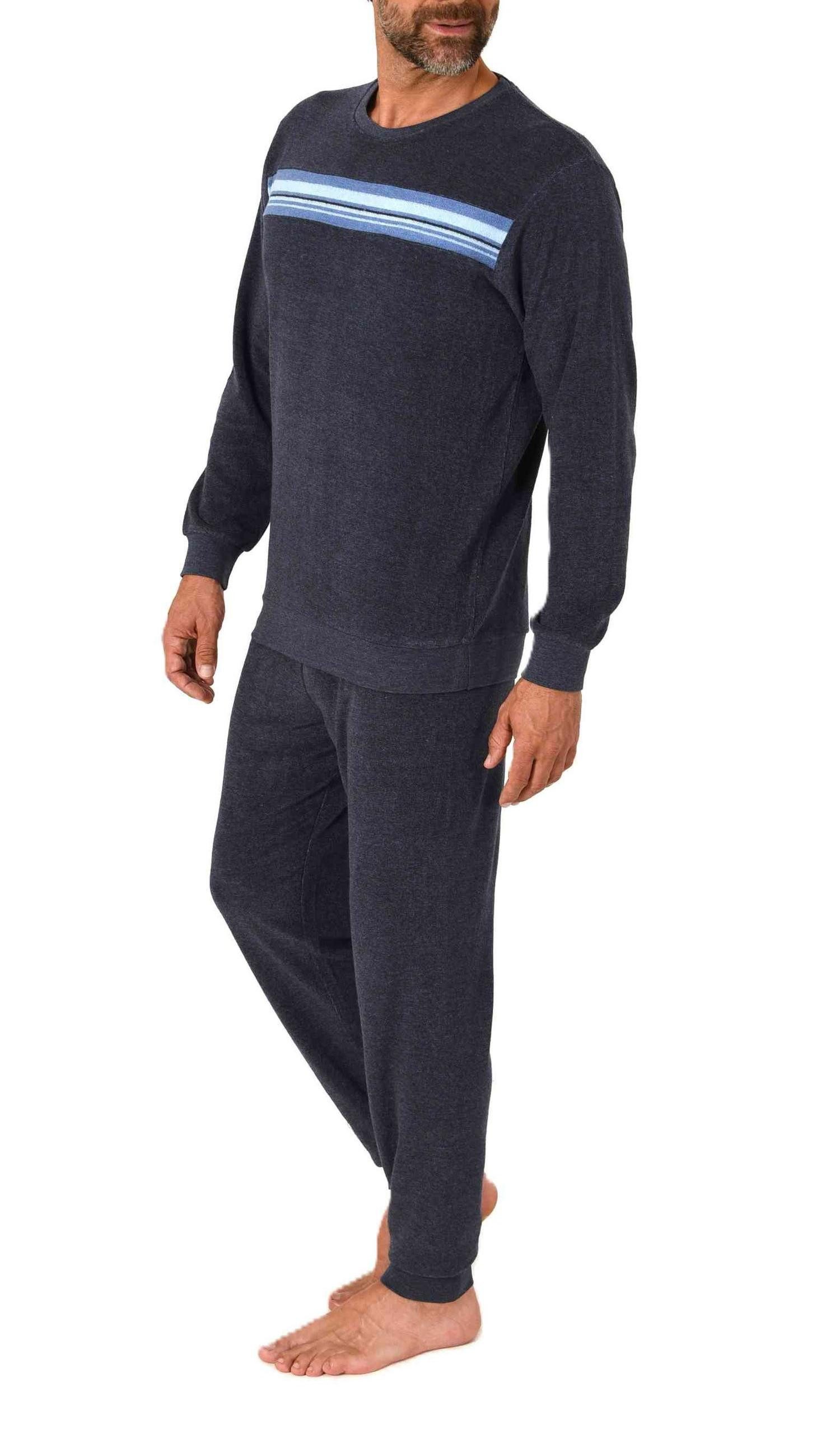 Normann Pyjama Normann Herren Frottee Schlafanzug langarm – auch in Übergrö günstig online kaufen