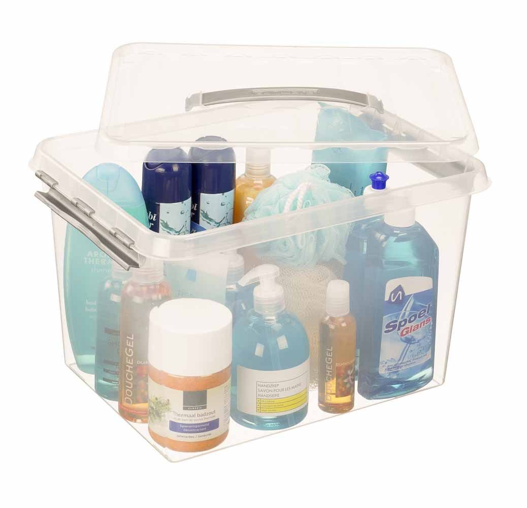 Sunware Aufbewahrungsbox Q-Line Box transparent 22 Ltr., Zur Aufbewahrung von Lebensmitteln geeignet