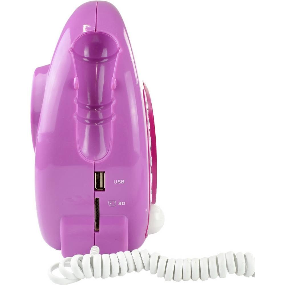 X4-TECH Kinder CD-Player 701354 CD-Player (Inkl. Mikrofon)