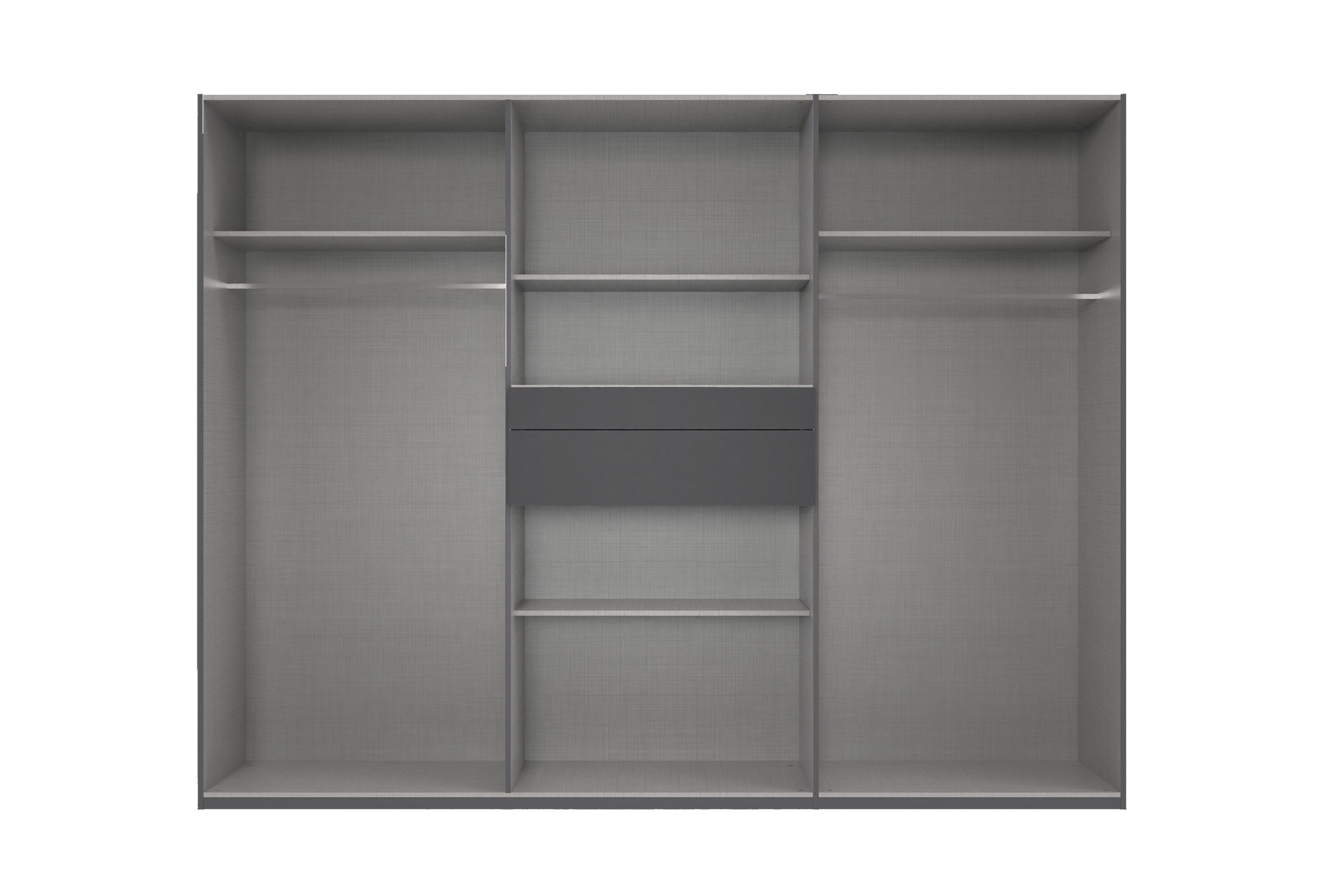 freiraum Drehtürenschrank NADJA in ARTISAN EICHE DEKOR / SPIEGEL - 270x208x58cm (BxHxT)