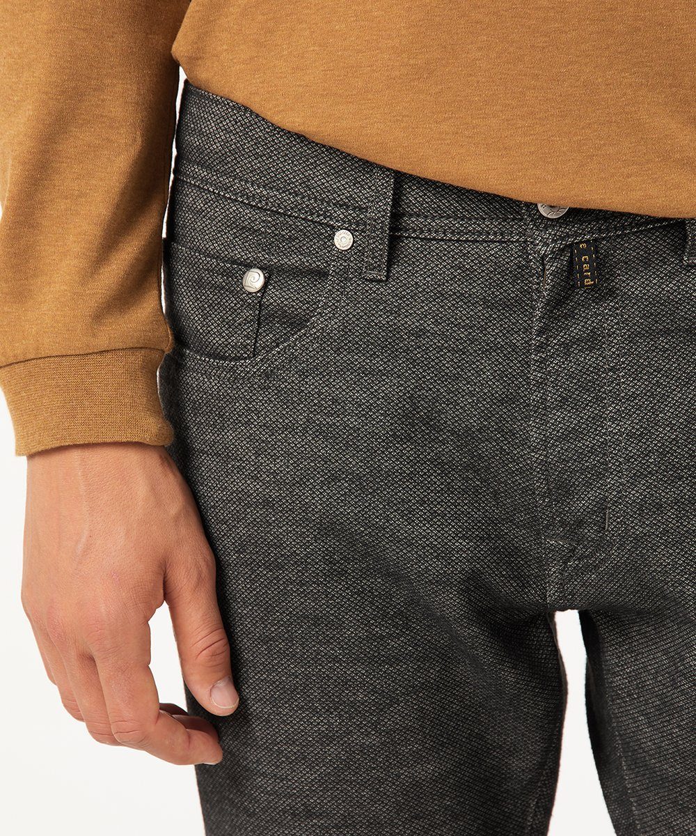 PIERRE CARDIN LYON - 5-Pocket-Jeans 30917 VOYAGE brown Cardin 4791.82 figured Pierre dark