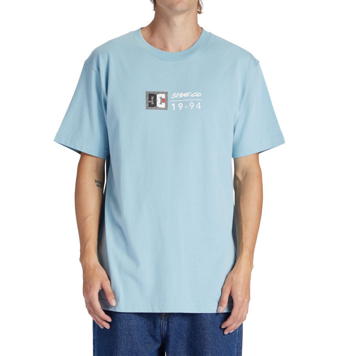 DC Shoes T-Shirt DC Split Star Forget Me Not/Greystone