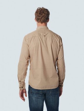 NO EXCESS Langarmhemd Shirt Stretch Allover Printed