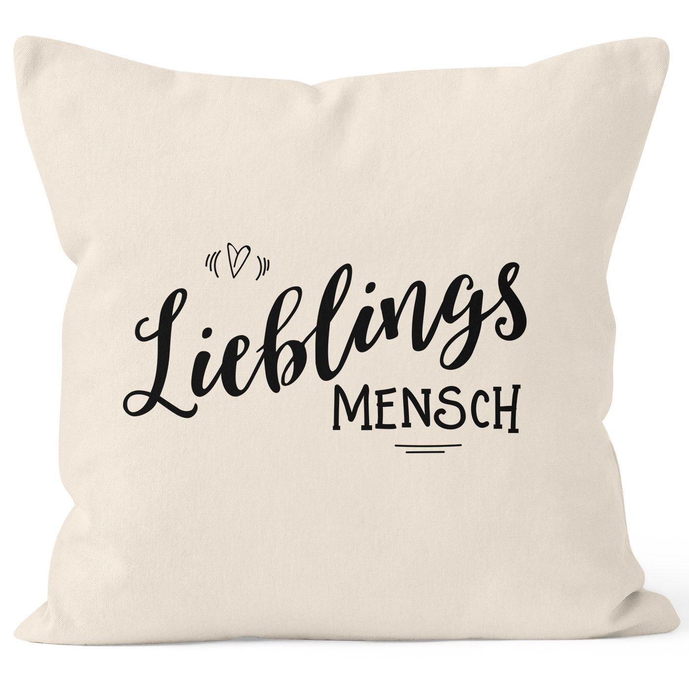MoonWorks Dekokissen Kissenbezug Lieblingsmensch Geschenk Freundschaft Part günstig online kaufen