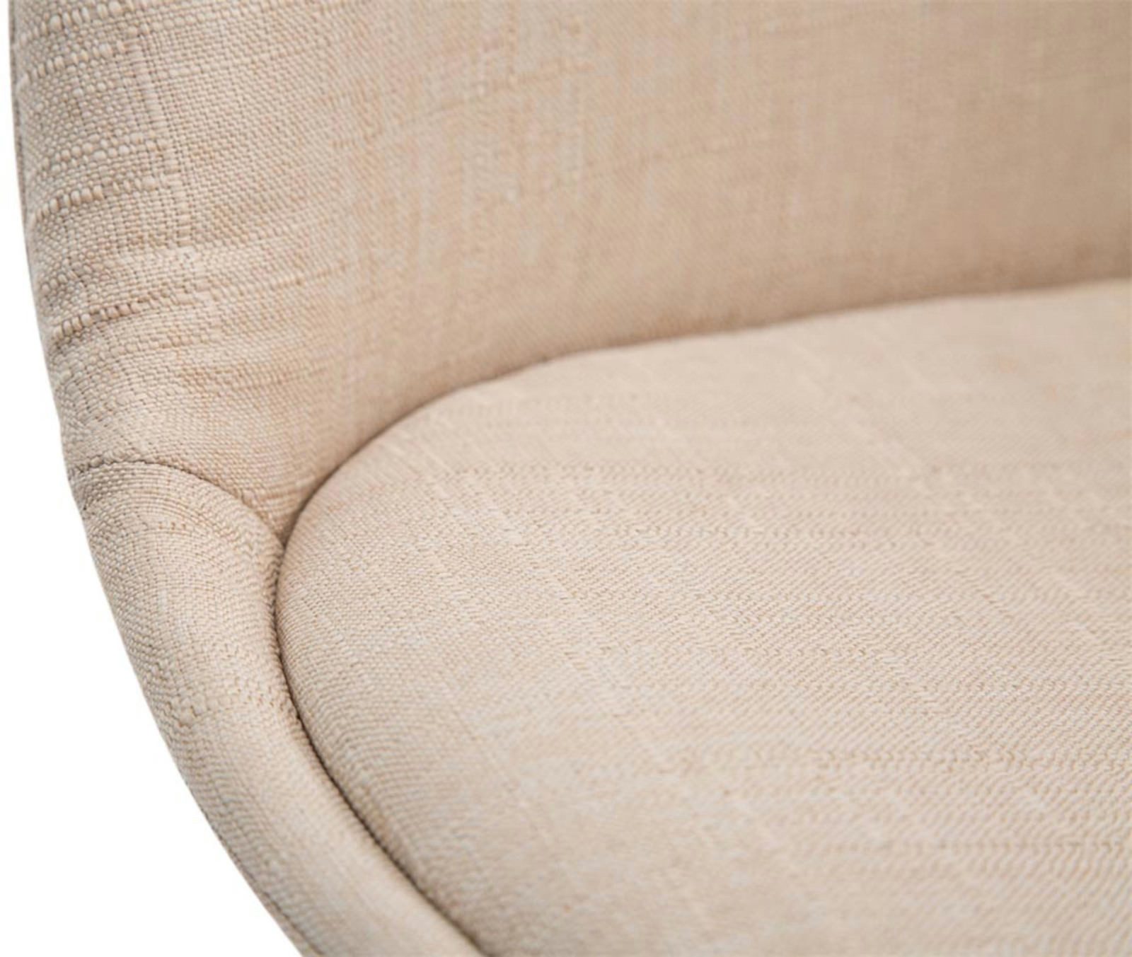 TPFLiving Besucherstuhl Bornova Two (Pflegeleichte Oberflächen & robuste Materialien, 4 St), Maße (TxBxH): 55 x 48 x 84cm - Farbe: creme