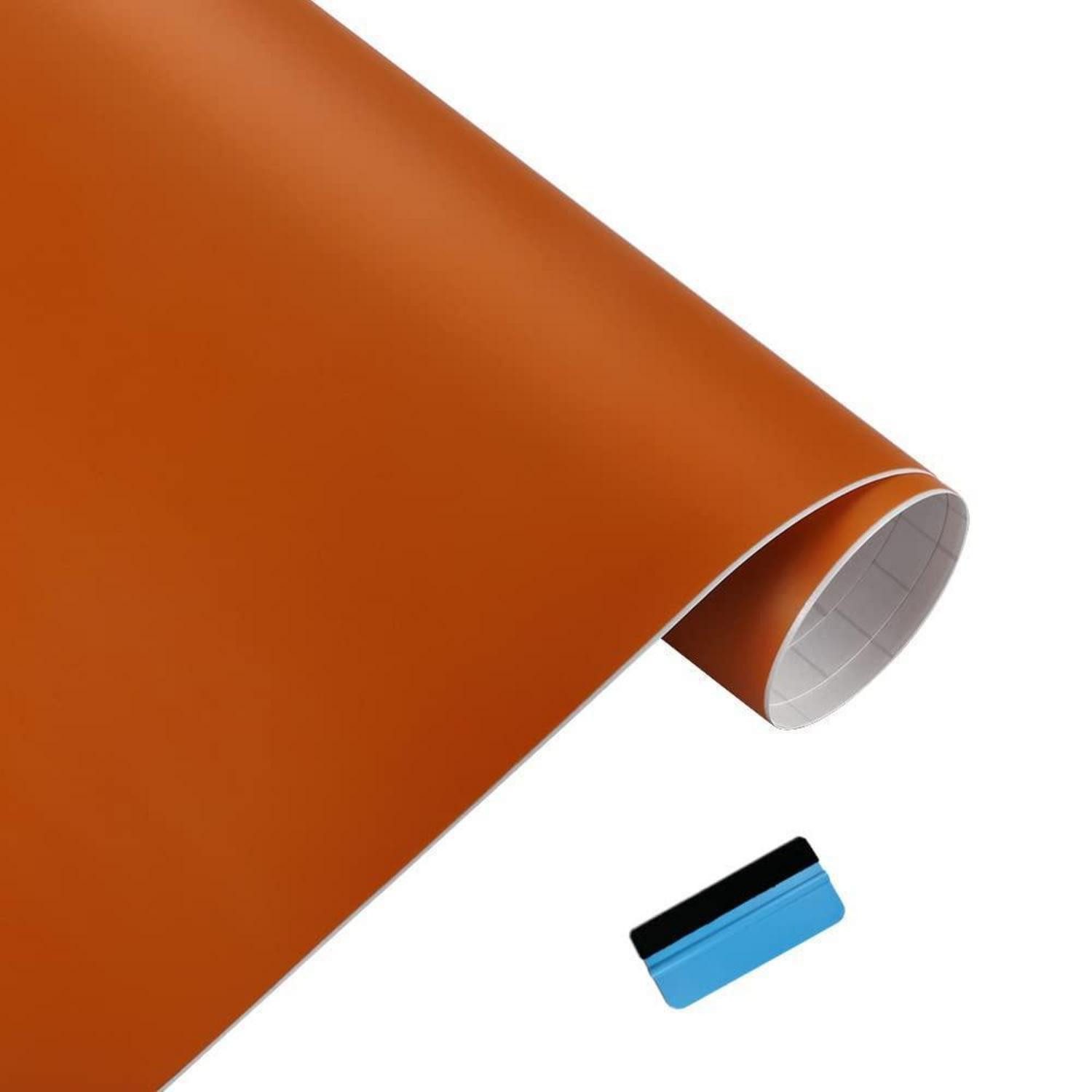 LuxusKollektion Lackschutzfolie Vinylfolie Autoaufkleber Blasenfrei Autozubehör 30cm x 150cm Orange