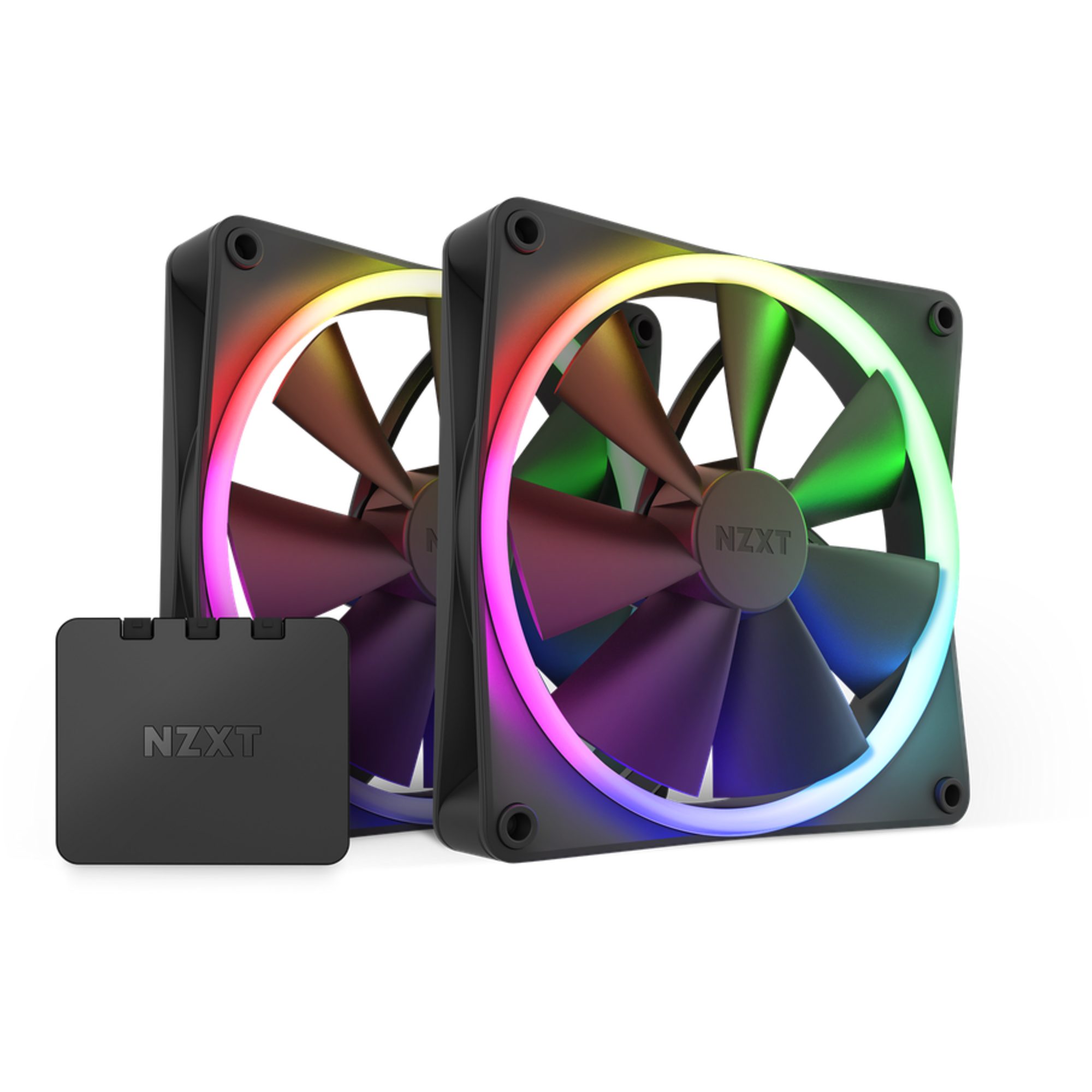 NZXT Gehäuselüfter NZXT F140 RGB Twin Pack 140x140x26, Gehäuselüfter, (2er Pack inkl. RGB