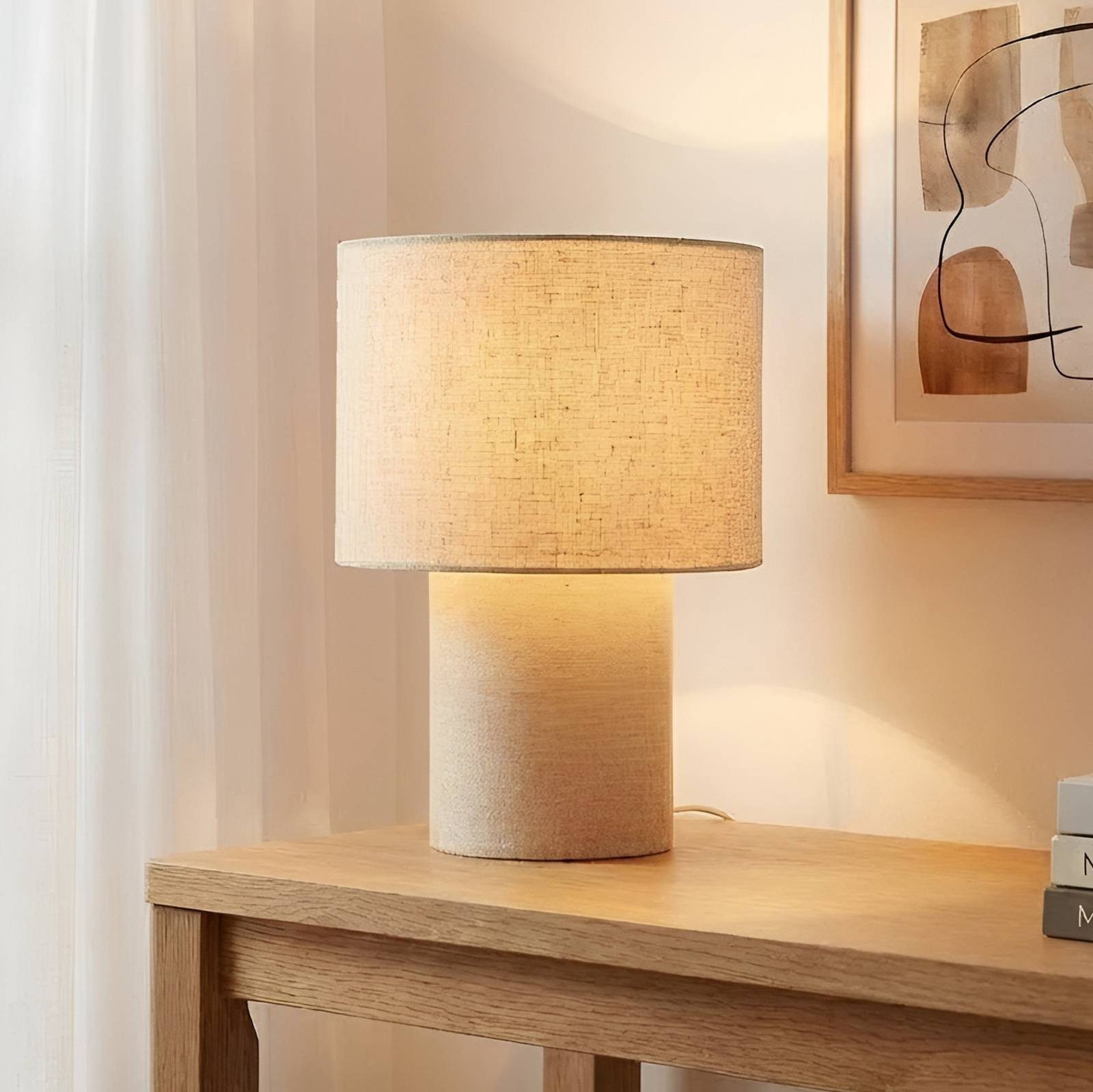 Lindby Tischleuchte Elfie, Creme IP20, 1 x 15 W LED
