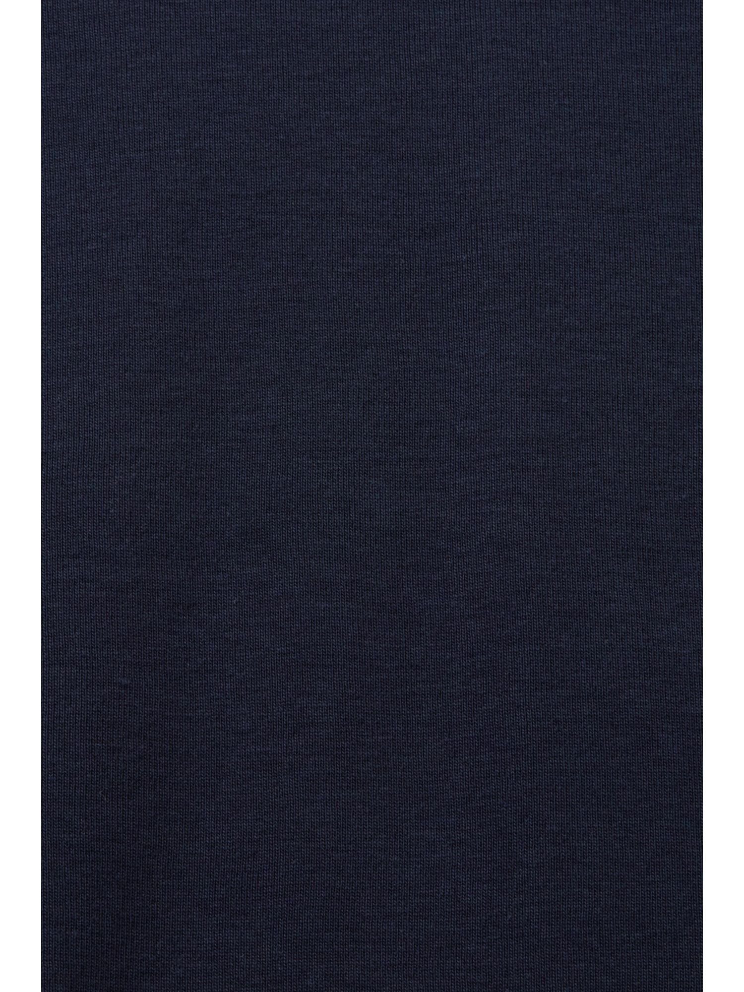 Esprit Langarmshirt Jersey-Longsleeve NAVY Bio-Baumwolle aus (1-tlg)