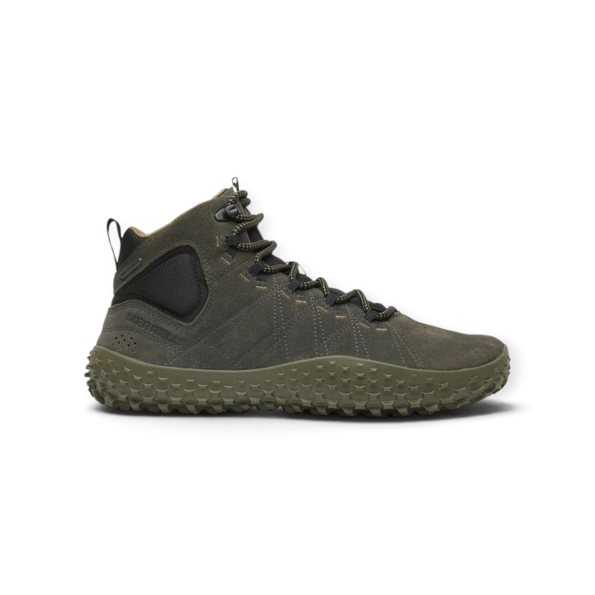 Merrell Minimal-Sneaker Wrapt Mid WP (Leder, wasserdicht) 2026 grün Herren Wanderschuh