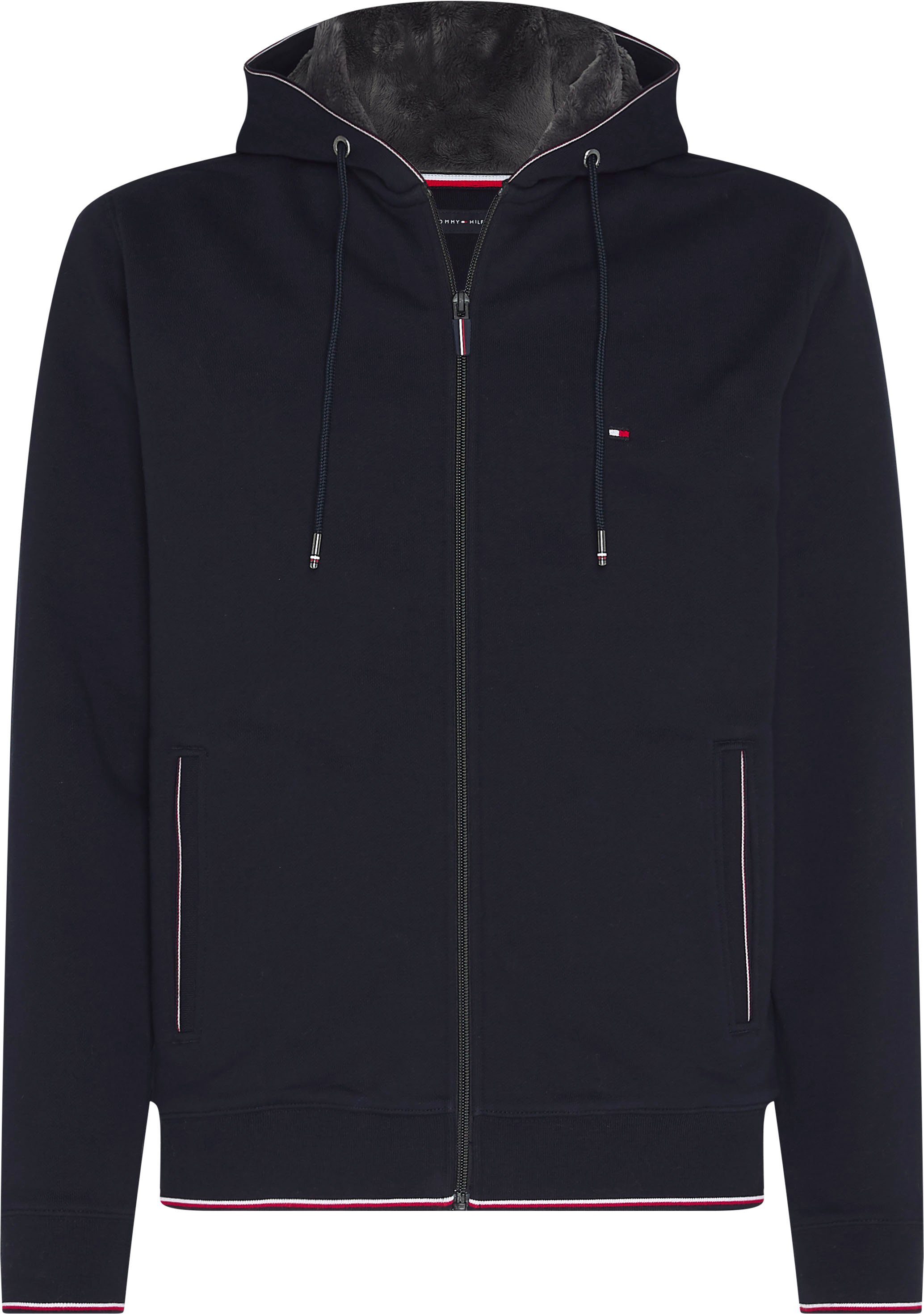 tommy hilfiger core cotton zip hoodie