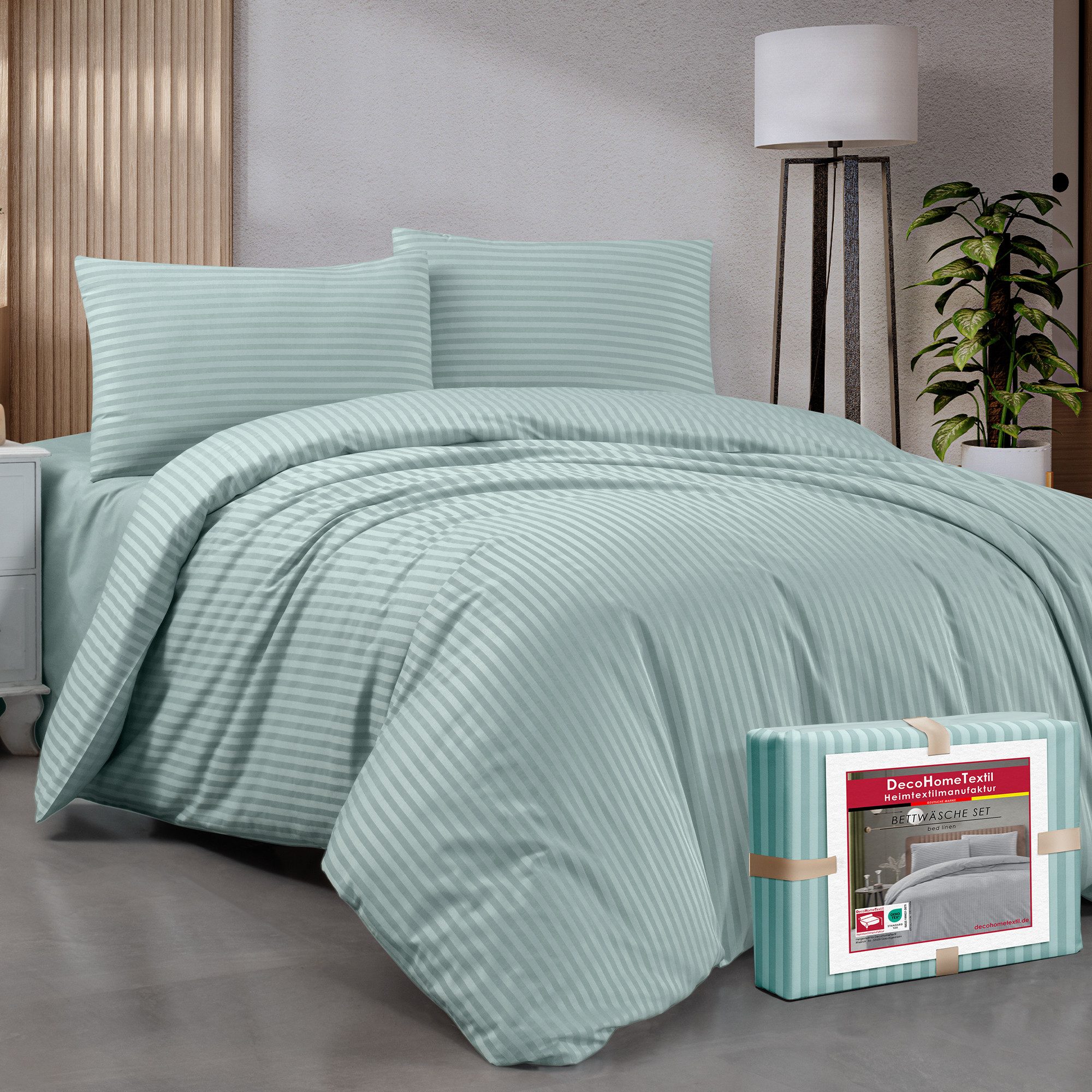 DecoHomeTextil Heimtextilmanufaktur Bettwäsche Set Bettgarnitur mit Reißver günstig online kaufen