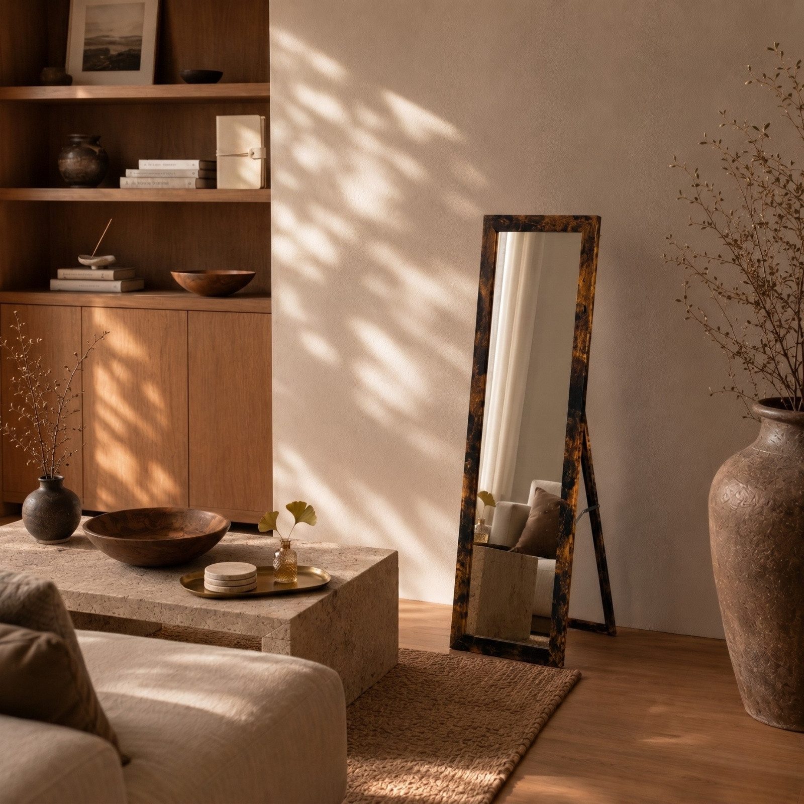 SCENA LIVING Standspiegel Stehspiegel HAVLYS, 127 x 37 cm