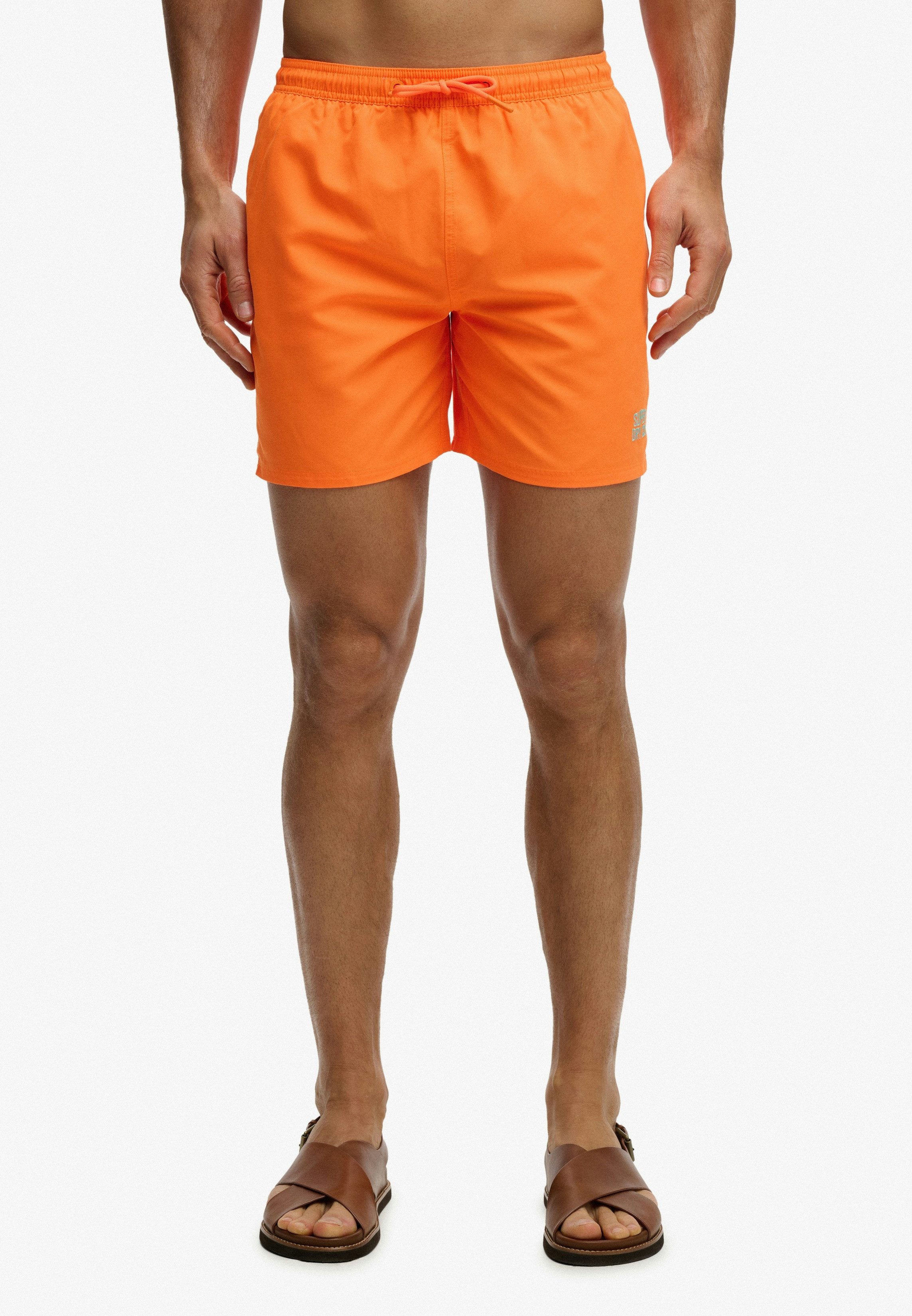 Superdry Badeshorts ESSENTIAL 16 SWIM SHORT Kunstfaser, relaxed fit