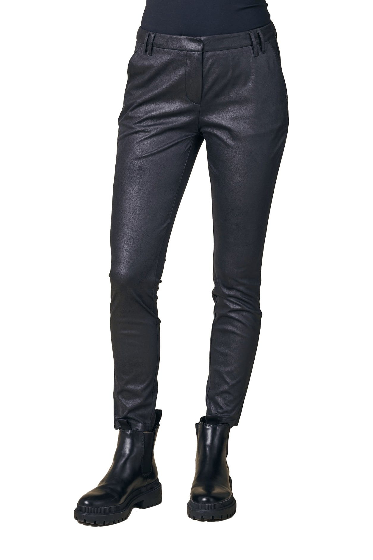 Zhrill Stoffhose Stoffhose ZHSOPHIA VELOURS Schwarz günstig online kaufen