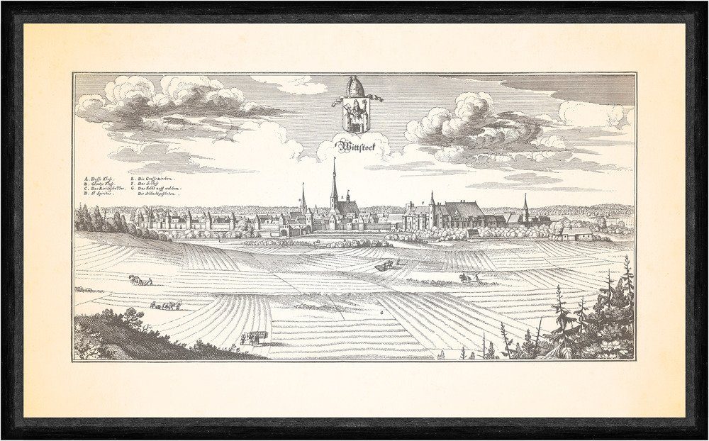Kunstdruck Wittstock Dosse Ostprignitz St.Marien Kirche Daberburg Faks_Merian 06