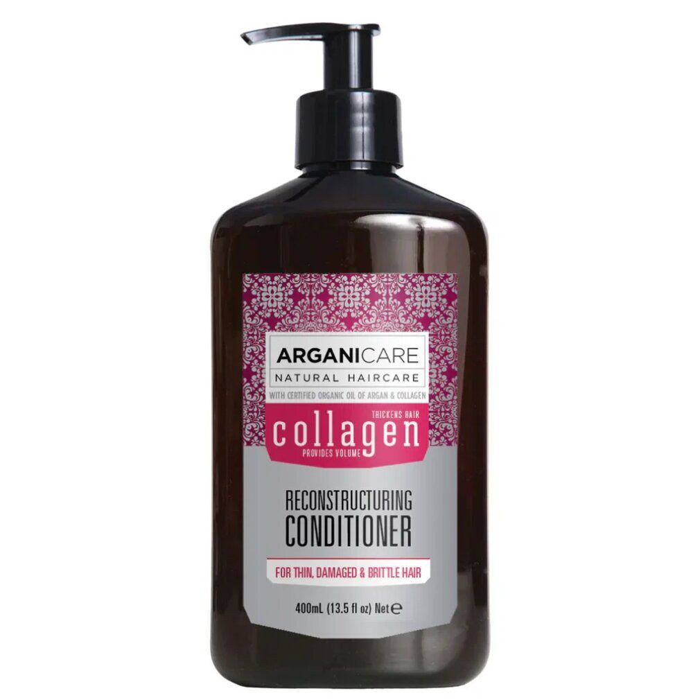 Arganicare Haarpflege-Set, Kollagen, Haarspülung, Kräftigend und reparierend