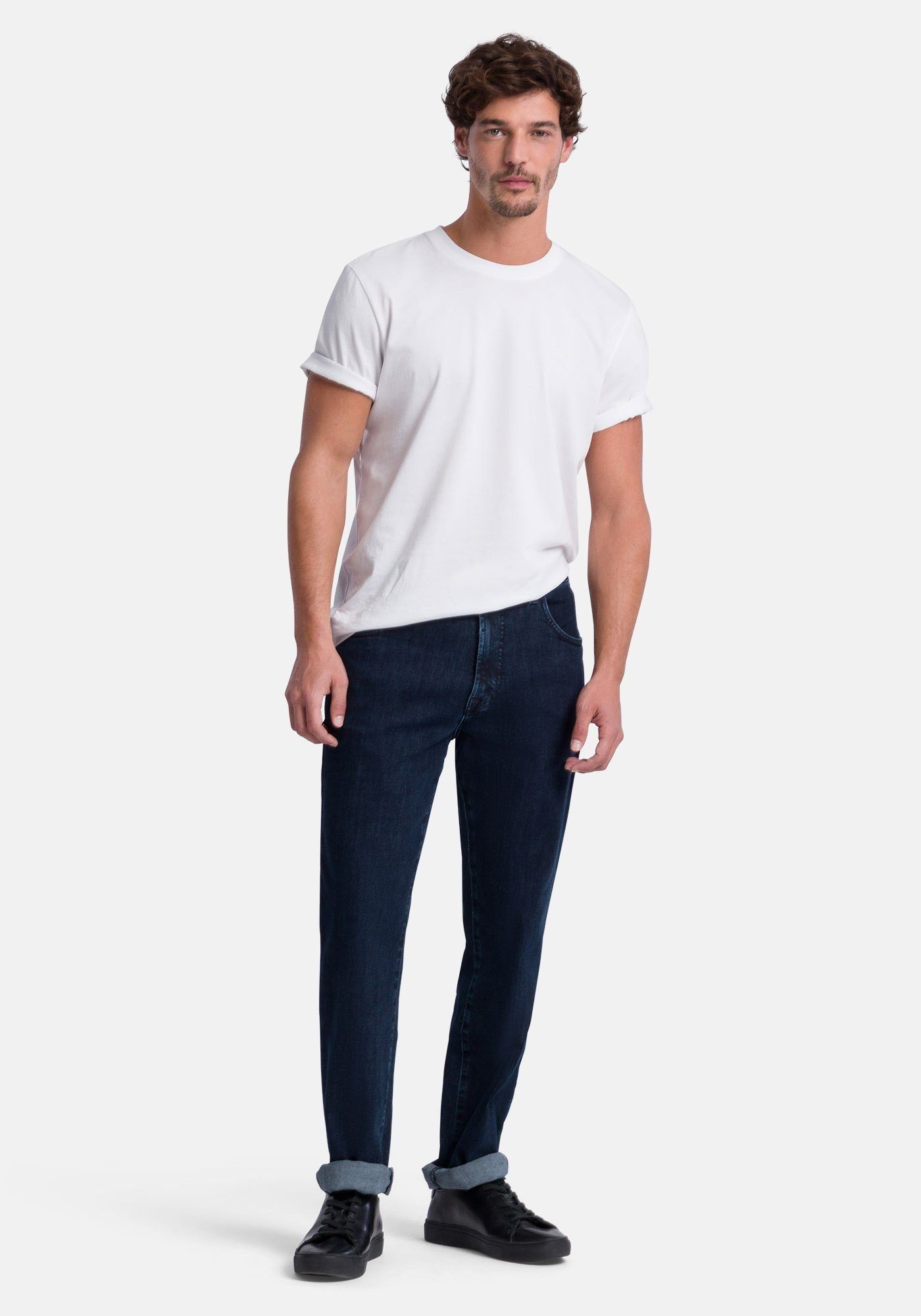Pierre Cardin 5-Pocket-Jeans DIJON - Denim Klassiker mit bequemer Beinweite