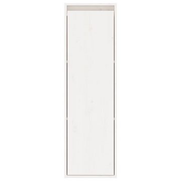 vidaXL Regal Wandschränke 2 Stk Weiß 30x30x100 cm Massivholz Kiefer Schränkchen