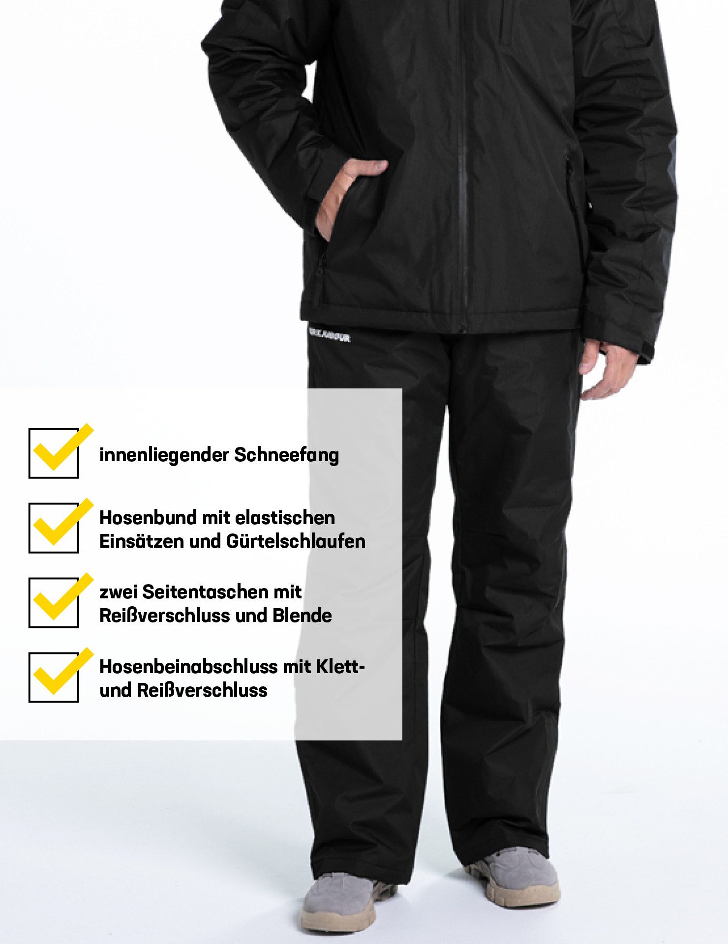 KIRKJUBOUR Skihose XL KJ-71, KIRKJUBØUR® "Skadi" Herren Skihose blau wasserabweisendes Obermaterial