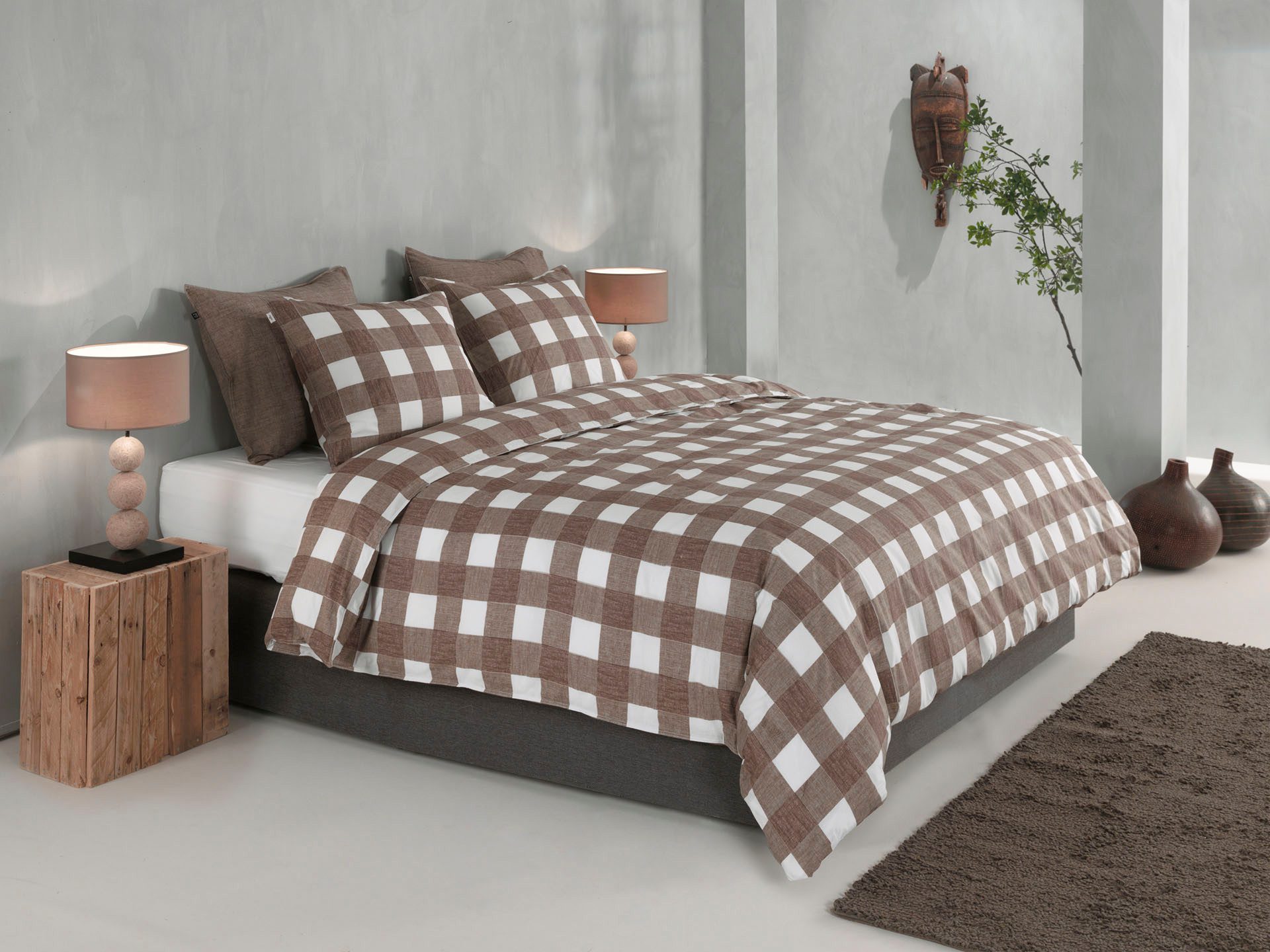 ZO HOME Bettwäsche Quattro-di-Lino, Renforcé, 1 teilig, Bettwäsche aus 100% Baumwolle, hochwertige Renforcé