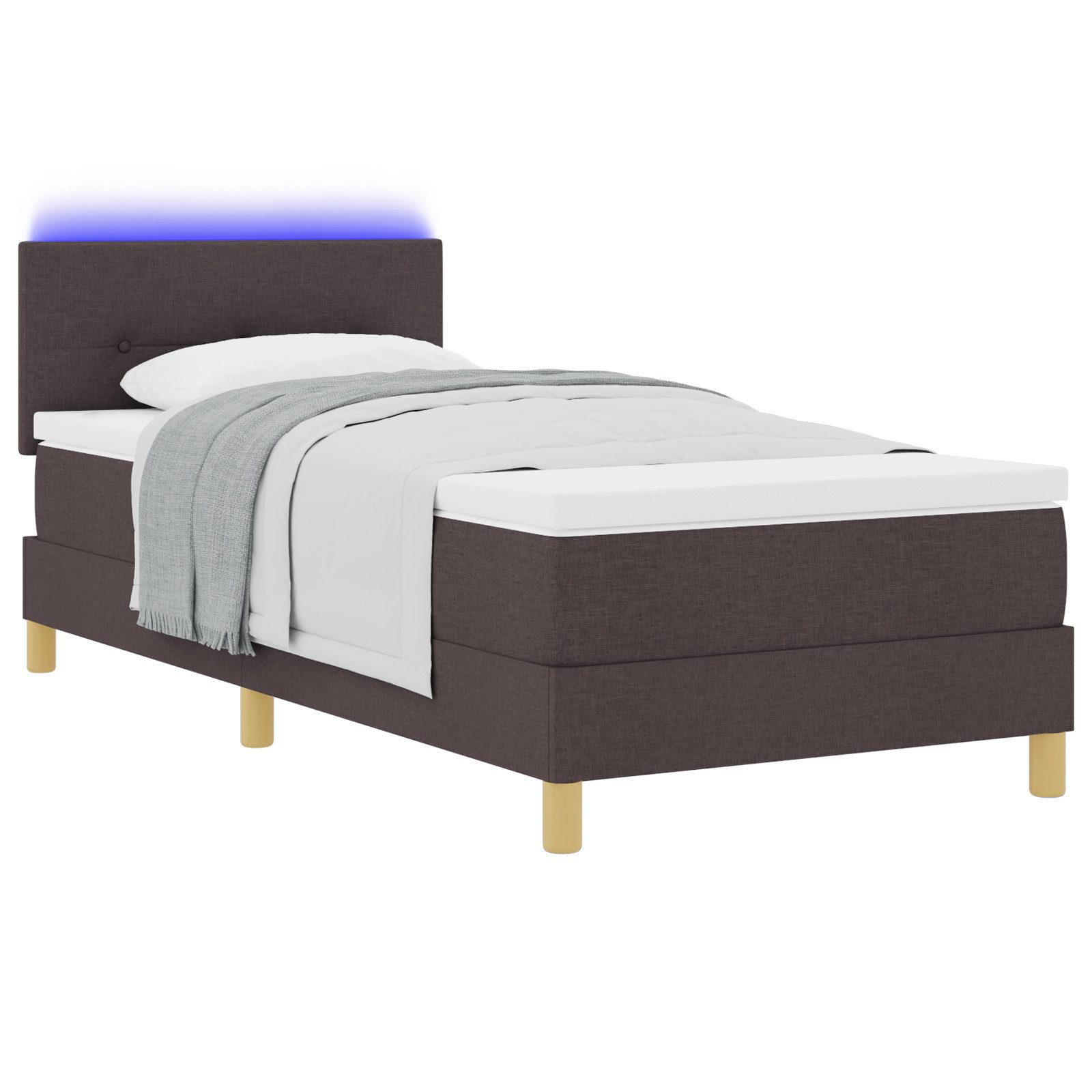vidaXL Bett LED Boxspringbett mit Matratze günstig online kaufen