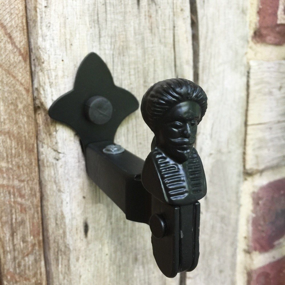 Türbeschlag Fensterladenhalter Kopf -Schwarz, Blendladenhalter - Klappladenhalter