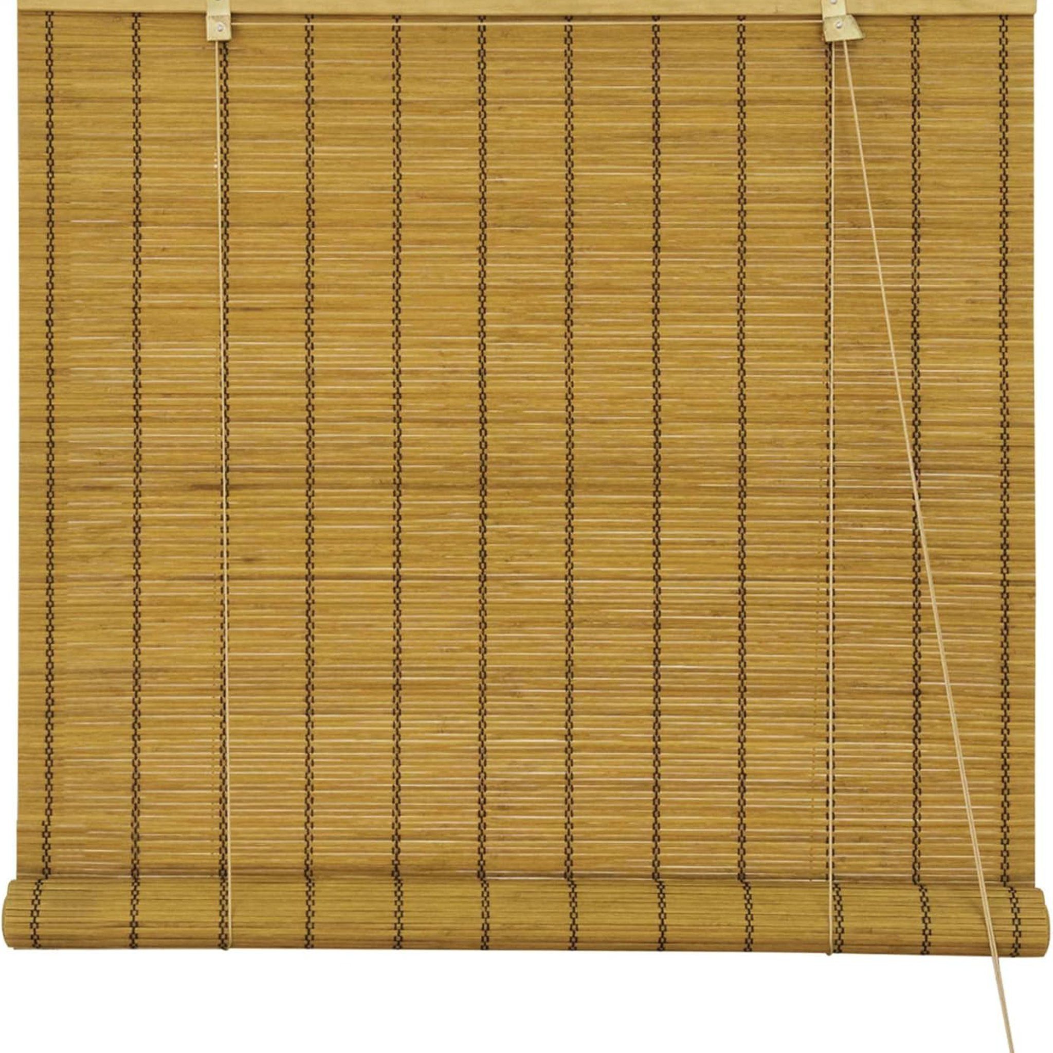 Rollo Bambusrollo Klemmfix, 40 x 130 cm, braun, Victoria M., verdunkelnd, ohne Bohren, freihängend, Klemmfix, Klemmfix, Bambus