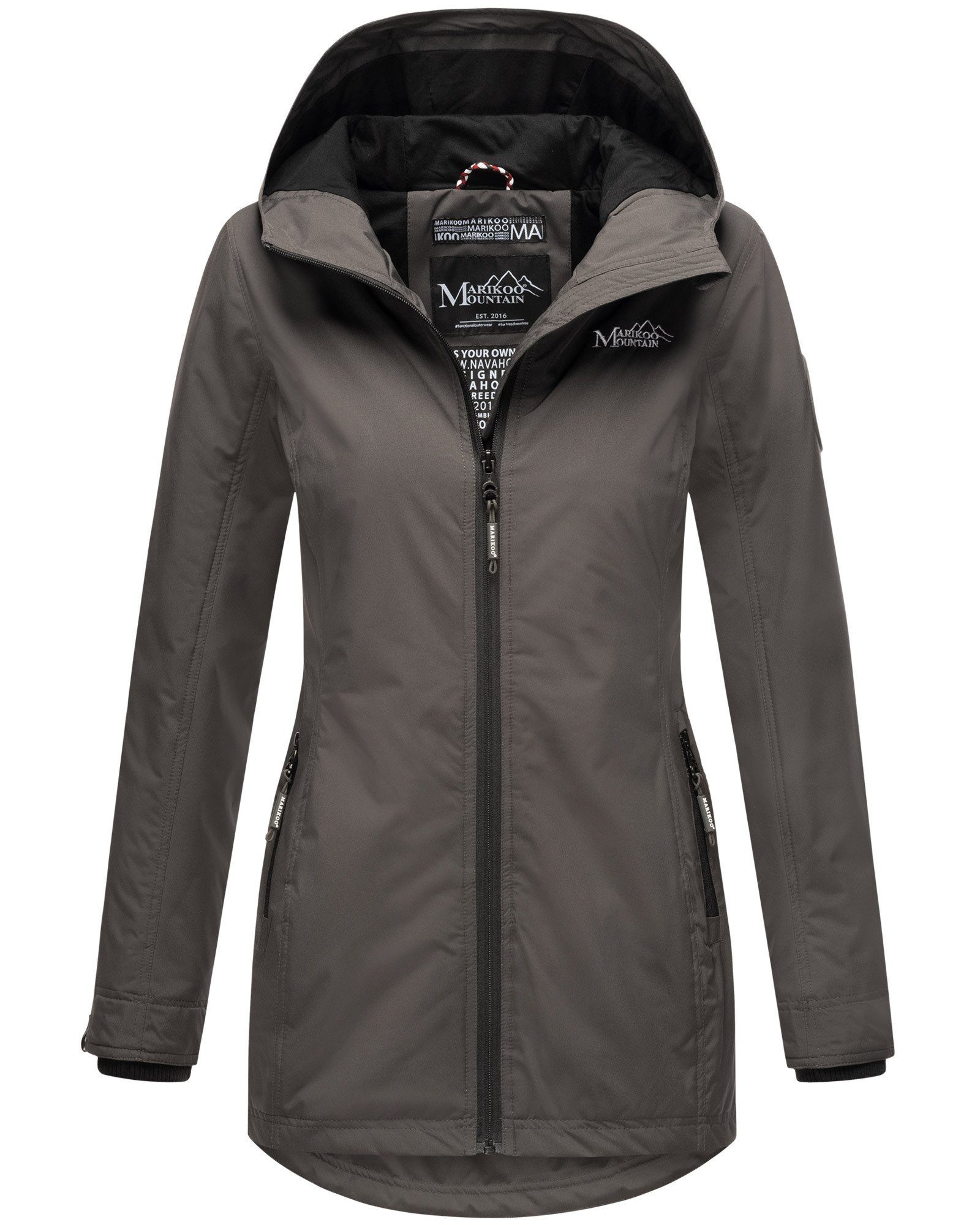 Marikoo Outdoorjacke Honigbeere sportliche Übergangsjacke mit Kapuze günstig online kaufen