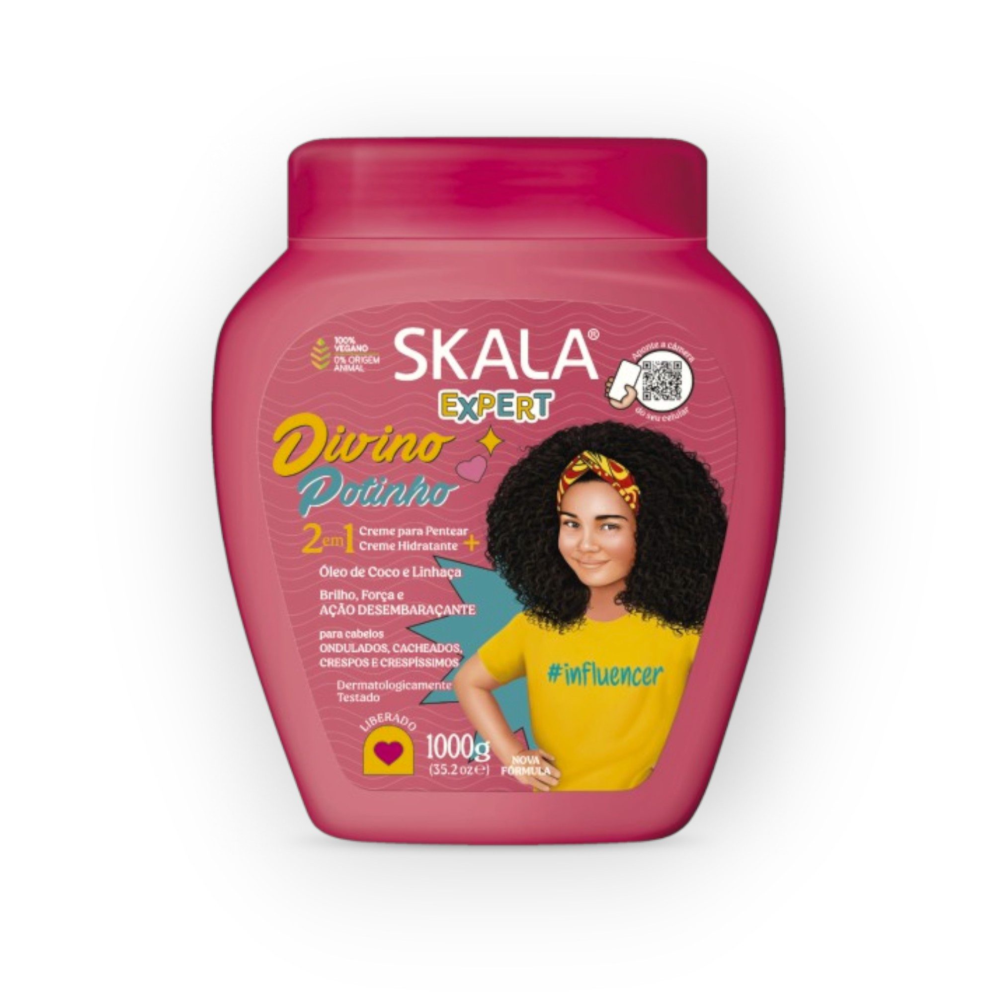 Haarcreme Skala Hair Treatment 2in1 Divino Potinho Kids