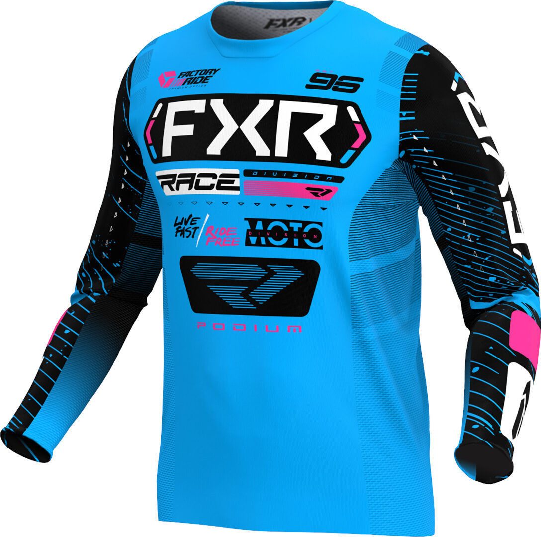 FXR Motorradhandschuhe Podium 2025 Jugend Motocross Jersey Atmungsaktiv