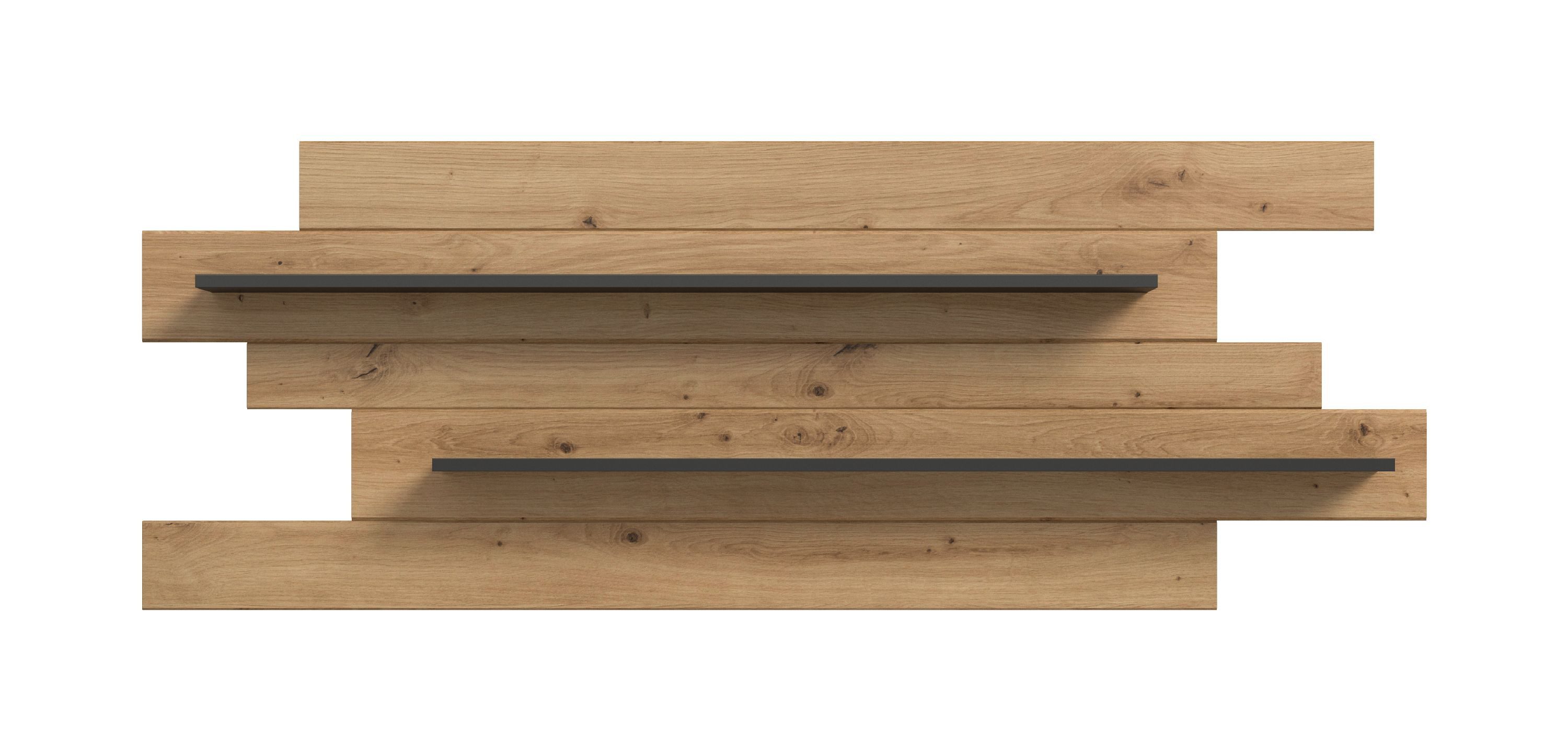 xonox.home Wandboard Canu, Basalt grau Melamin beschichtet modern 67x184x19 cm