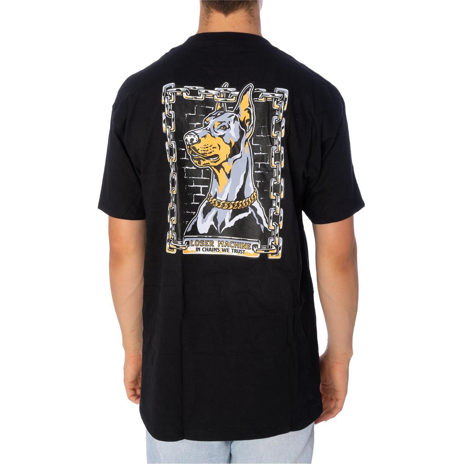 Loser Machine T-Shirt T-Shirt Loser Machine Chainlink (1-tlg) Großer "Loser Machine" Logo-Print auf der Rückseite