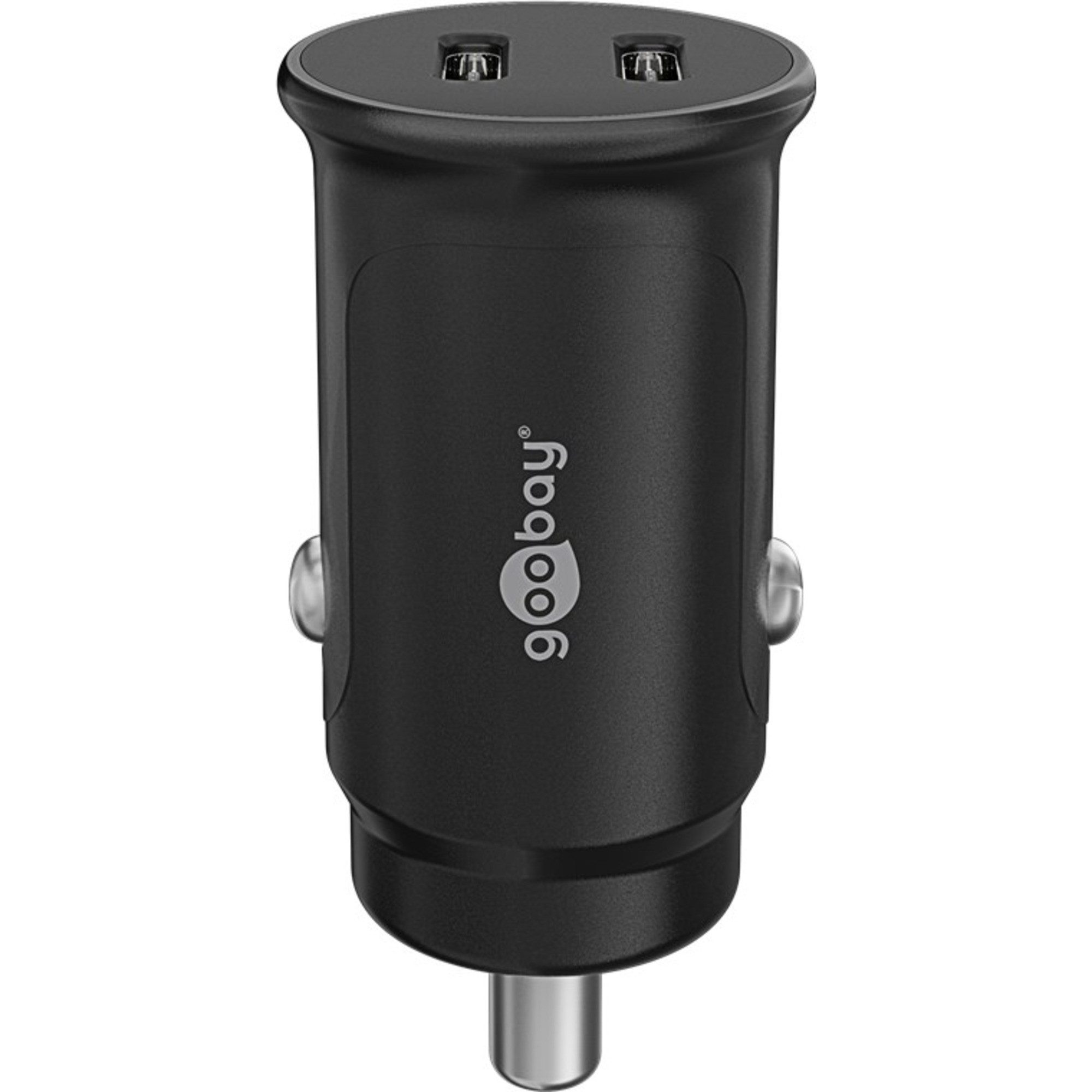 Goobay goobay Dual-USB-C Auto-Schnellladegerät 30 Watt, Reiseadapter