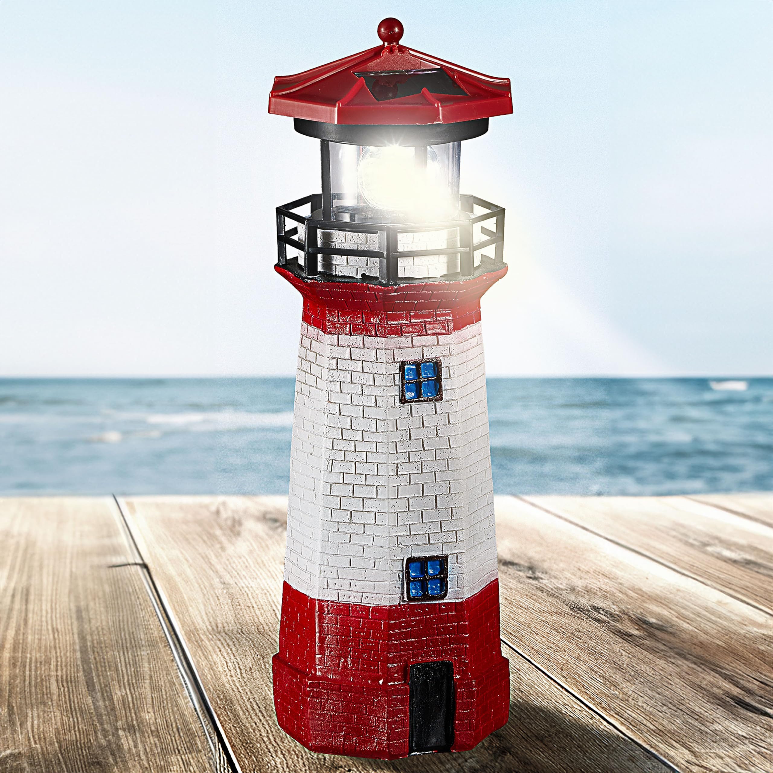 BlingBin LED Solarleuchte LED Solar Leuchtturm günstig online kaufen