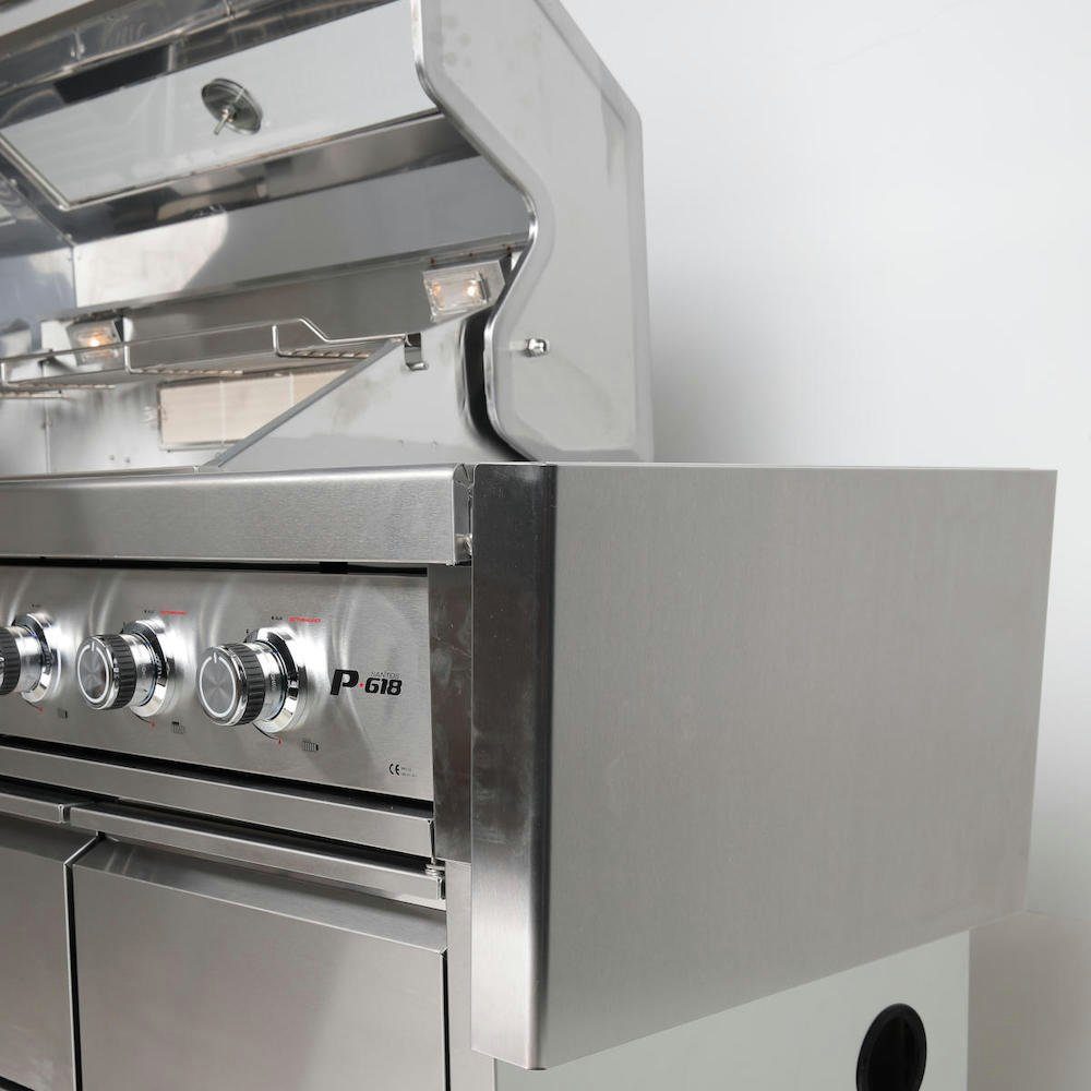Santos Gasgrill SANTOS P-618 Gasgrill, 6 Hauptbrennern, Heckbrenner ...