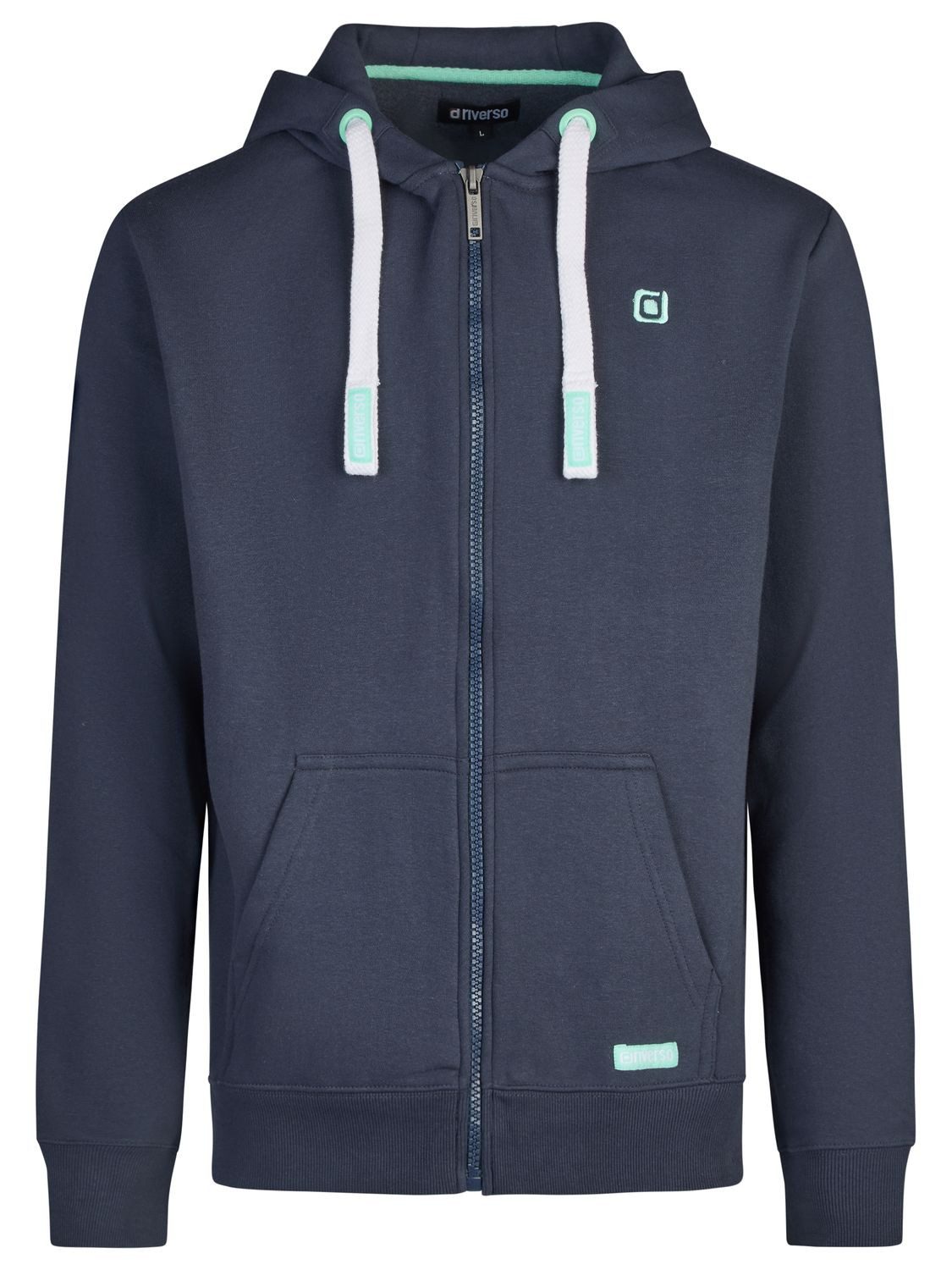 riverso Kapuzensweatjacke Herren Sweatjacke RIVNoah Regular Fit Hoodie mit Kängurutasche – Bild 3 von 4